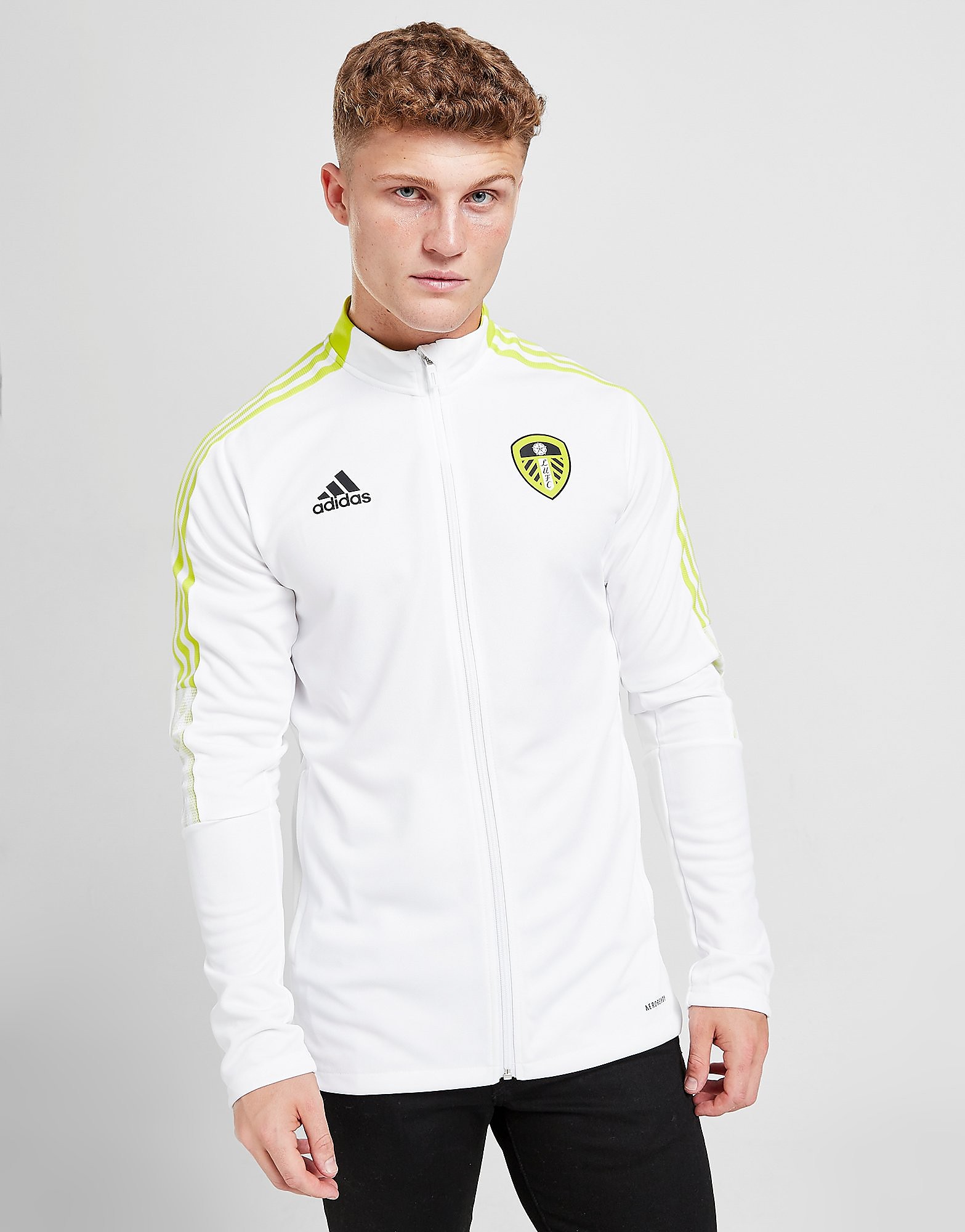 

adidas Leeds United FC Anthem Jacket - White - Mens, White