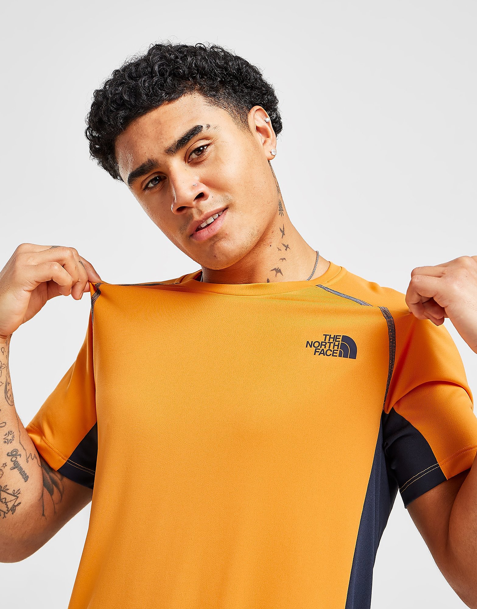 The North Face Performance Tek T-Shirt - Only at JD - Orange, Orange