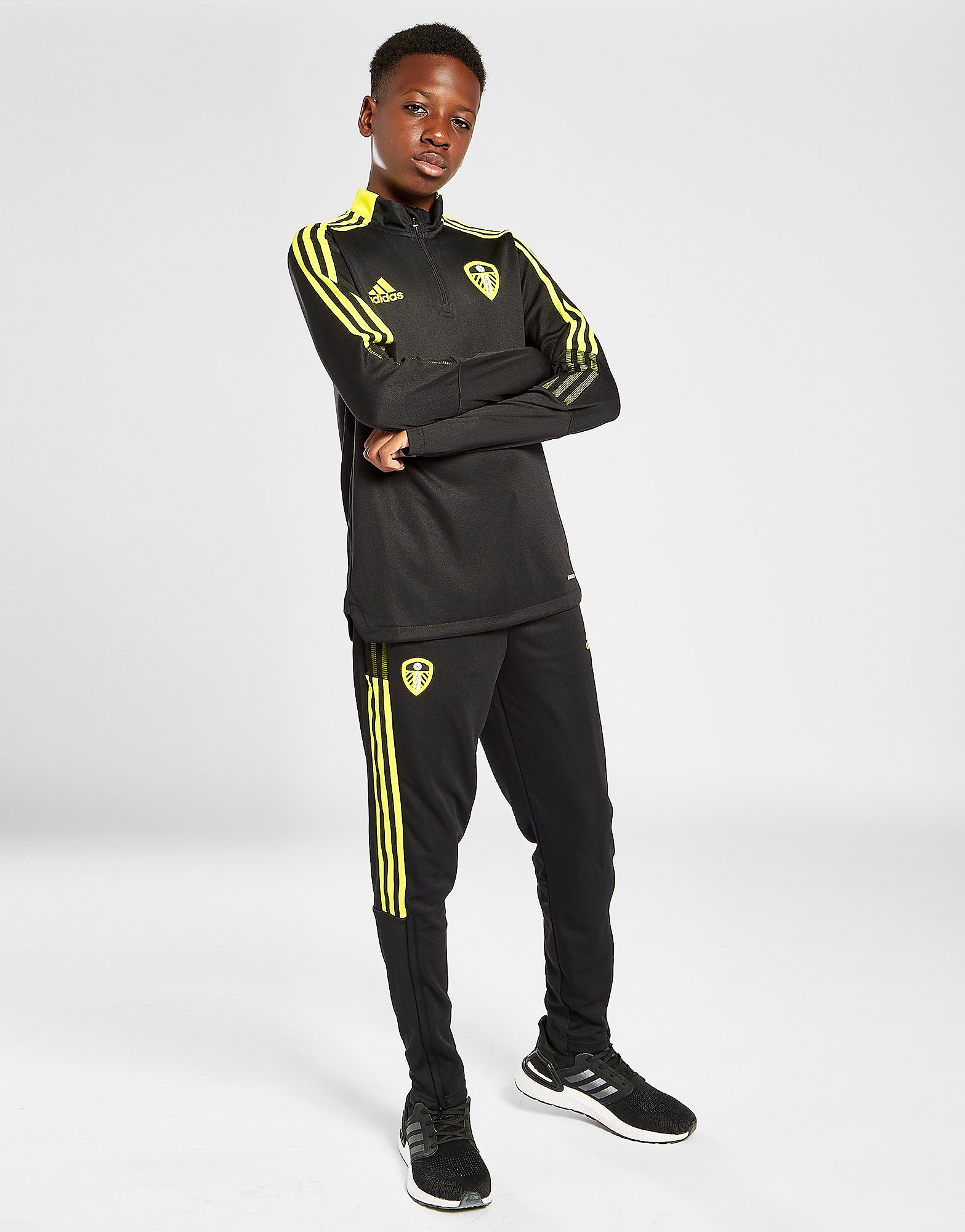 

adidas Leeds United FC 2021 Training Track Pants Junior - Black - Kids, Black