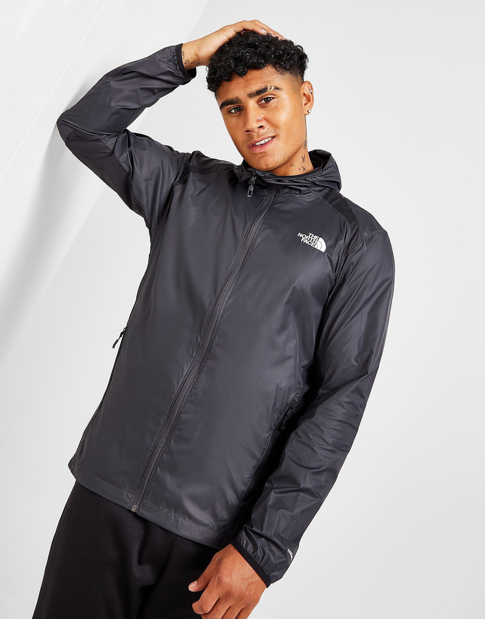 

The North Face Running Wind Jacket - Grey - Mens, Grey