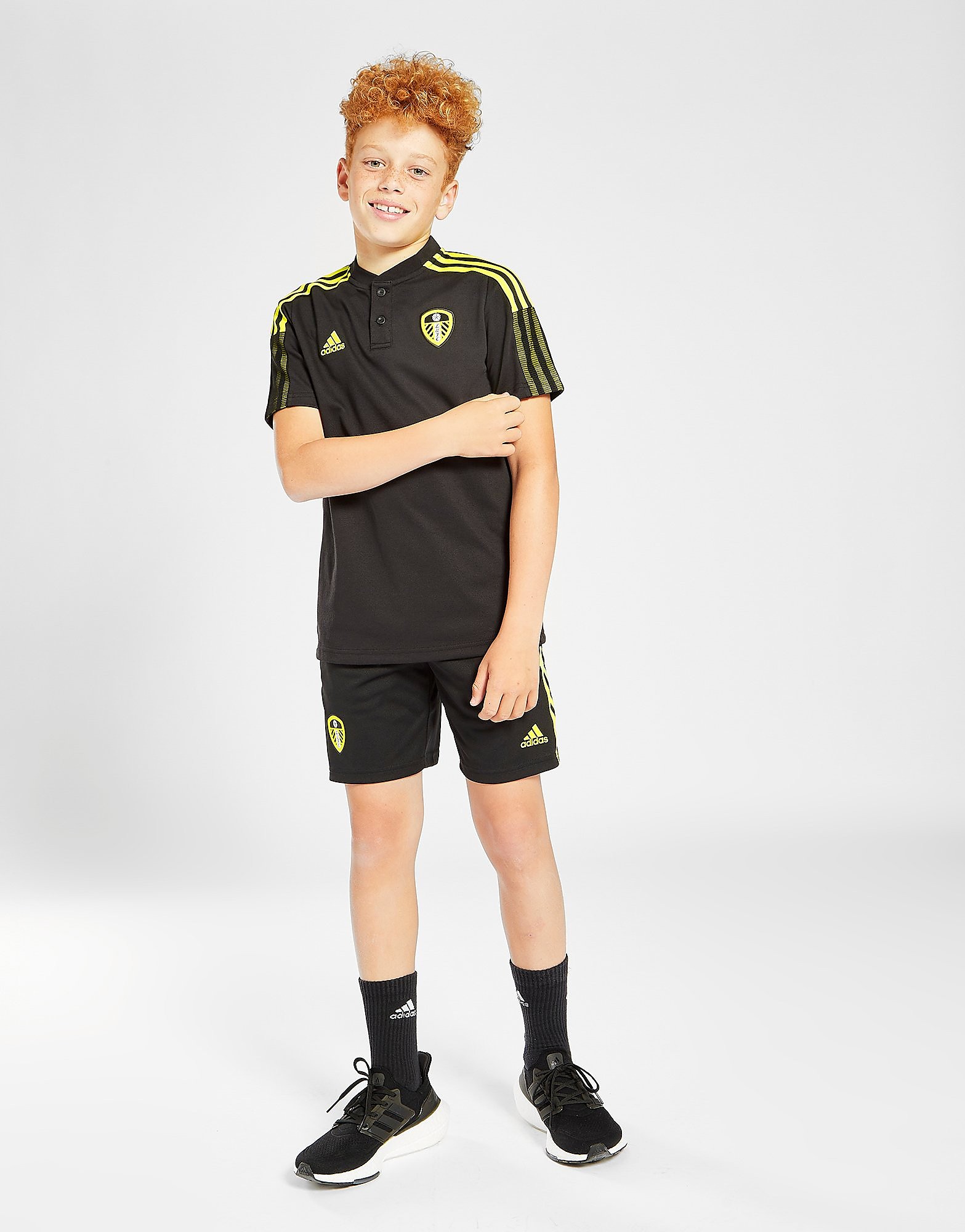 

adidas Leeds United FC 2021 Training Shorts Junior - Black - Kids, Black