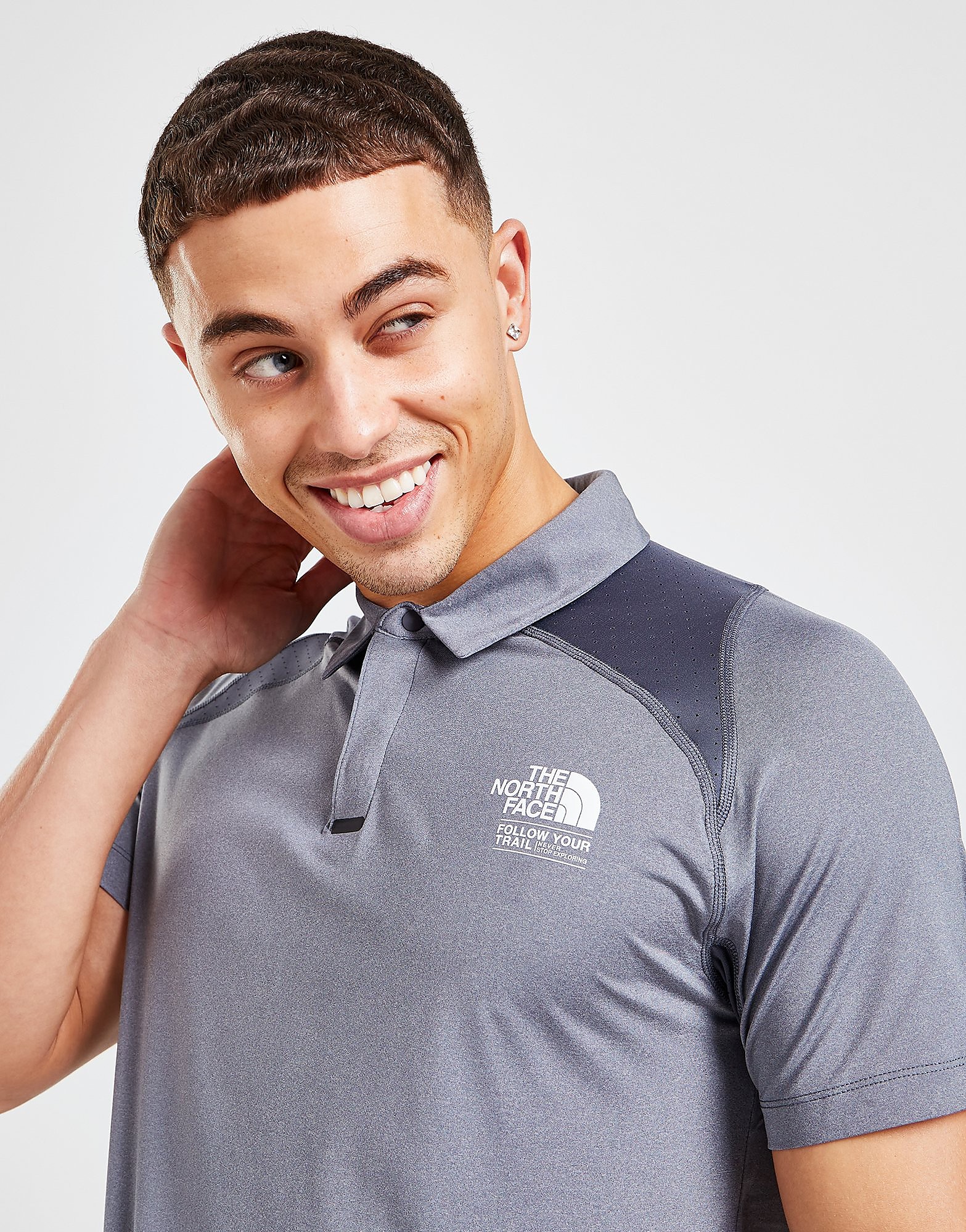 

The North Face Glacier Polo Shirt - Grey - Mens, Grey