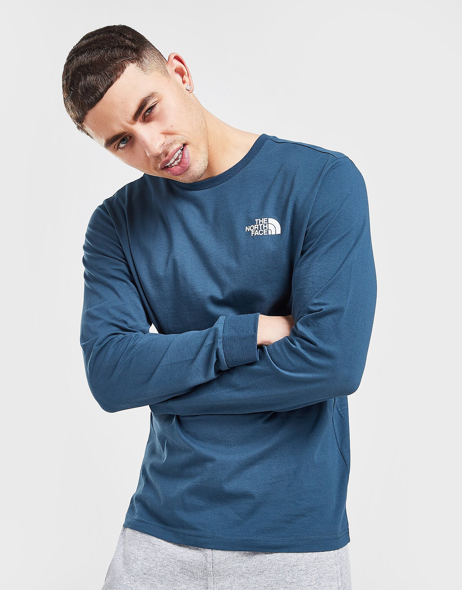 

The North Face Simple Dome Long Sleeve T-Shirt - Only at JD - Blue - Mens, Blue