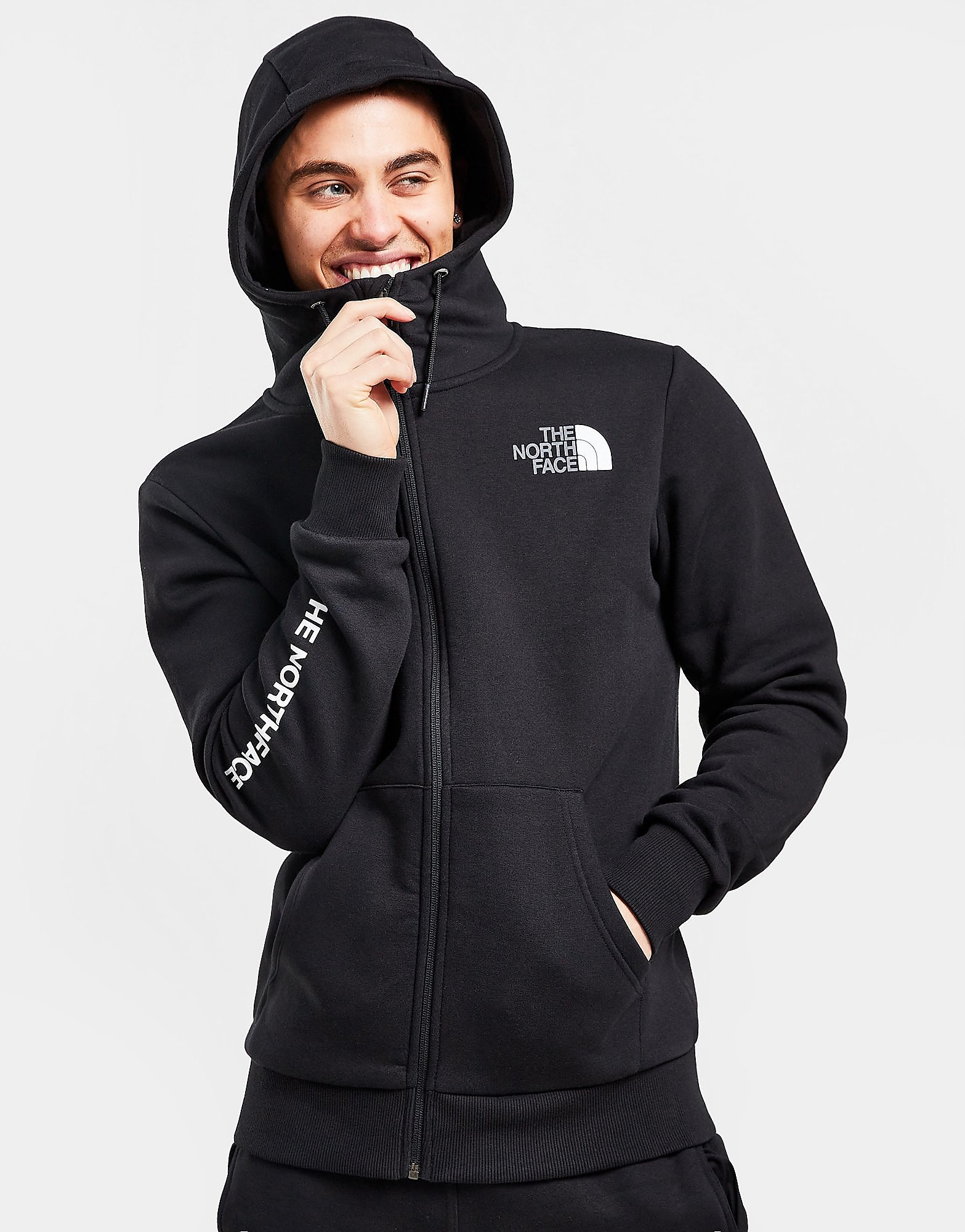 

The North Face Full Zip Hoodie - Only at JD - Black - Mens, Black
