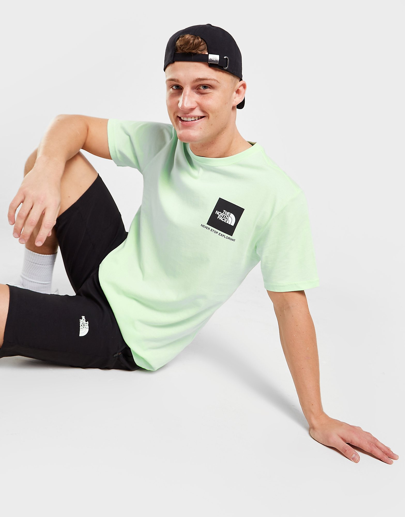 

The North Face Fine Box Logo T-Shirt - Only at JD - Green - Mens, Green