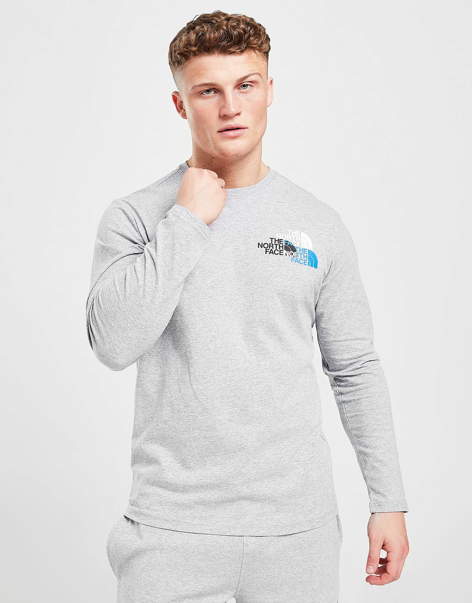 

The North Face Multi Dome Long Sleeve T-Shirt - Only at JD - Grey - Mens, Grey