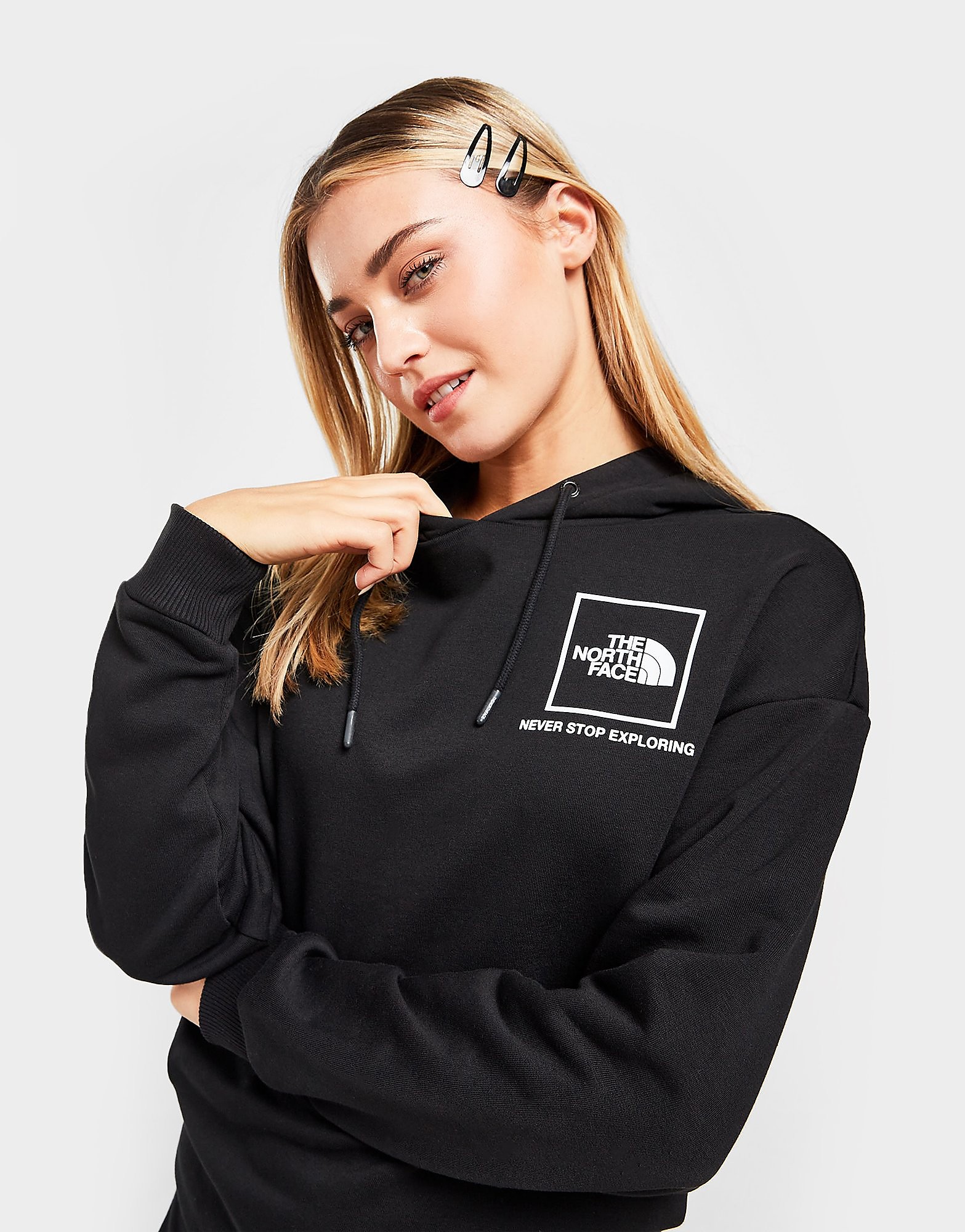 

The North Face Box Overhead Hoodie - Only at JD - Black - Womens, Black