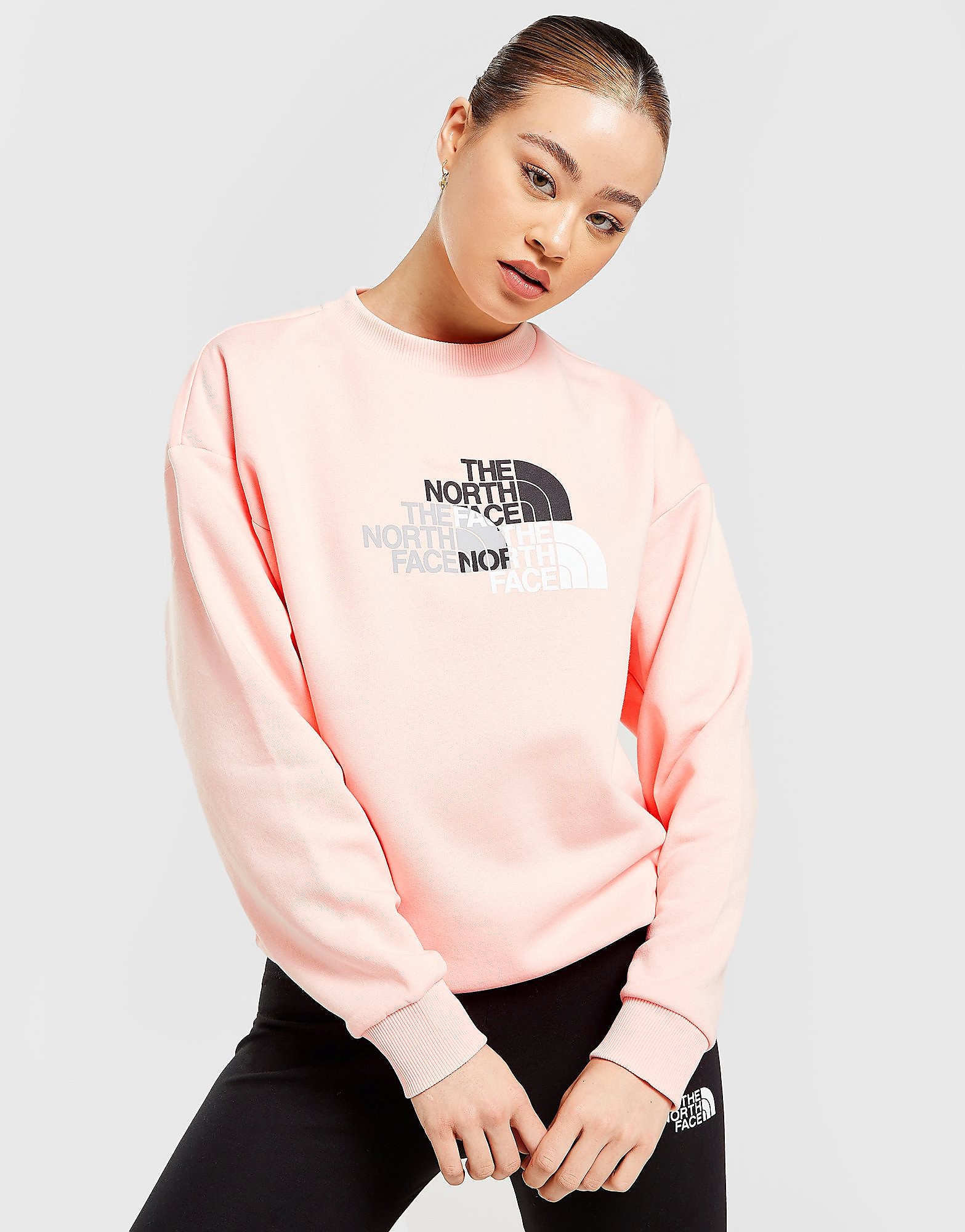 

The North Face Repeat Logo Graphic Crew Sweatshirt - Only at JD - Pink - Womens, Pink