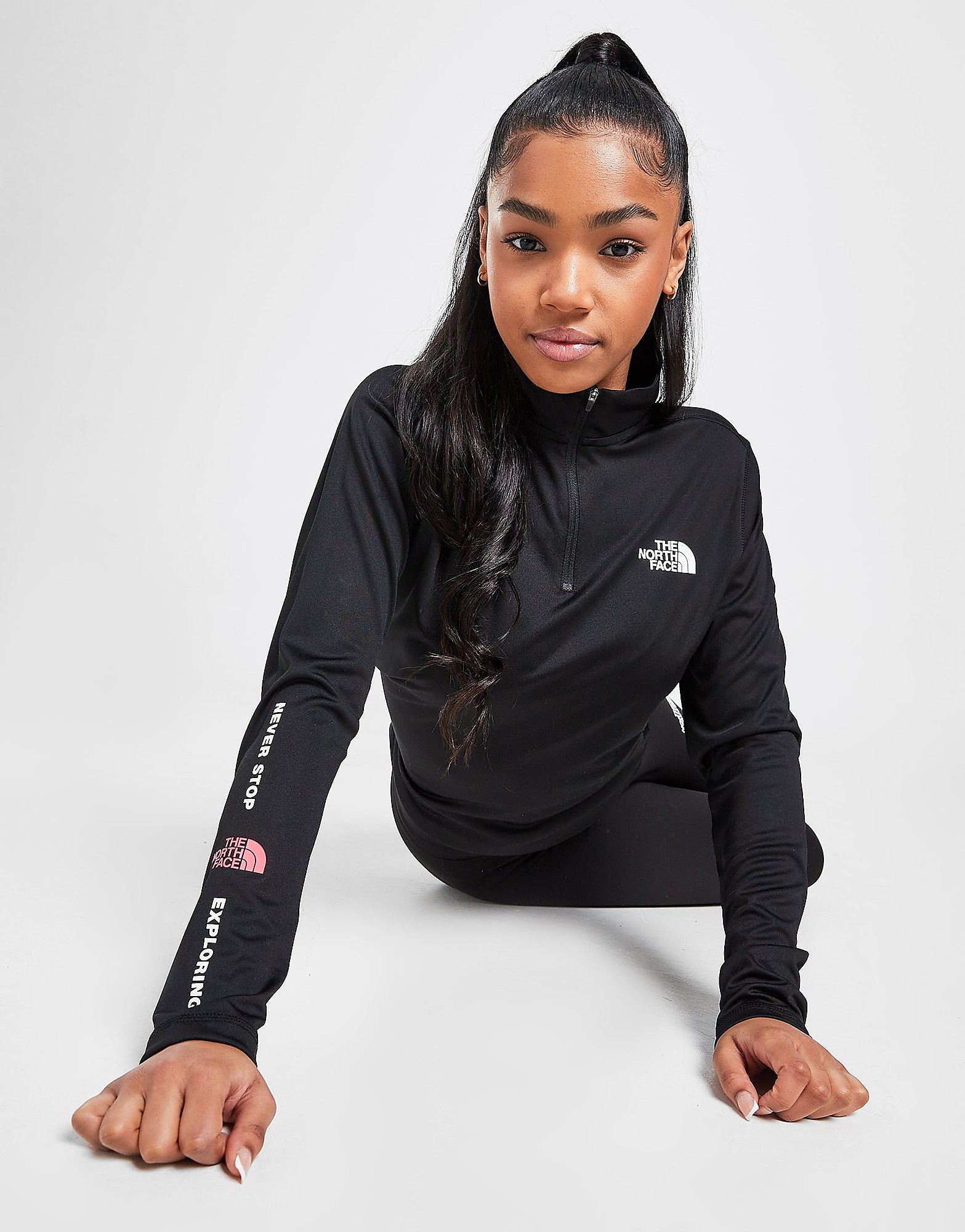 

The North Face Never Stop Exploring 1/4 Zip Top - Only at JD - Black - Womens, Black