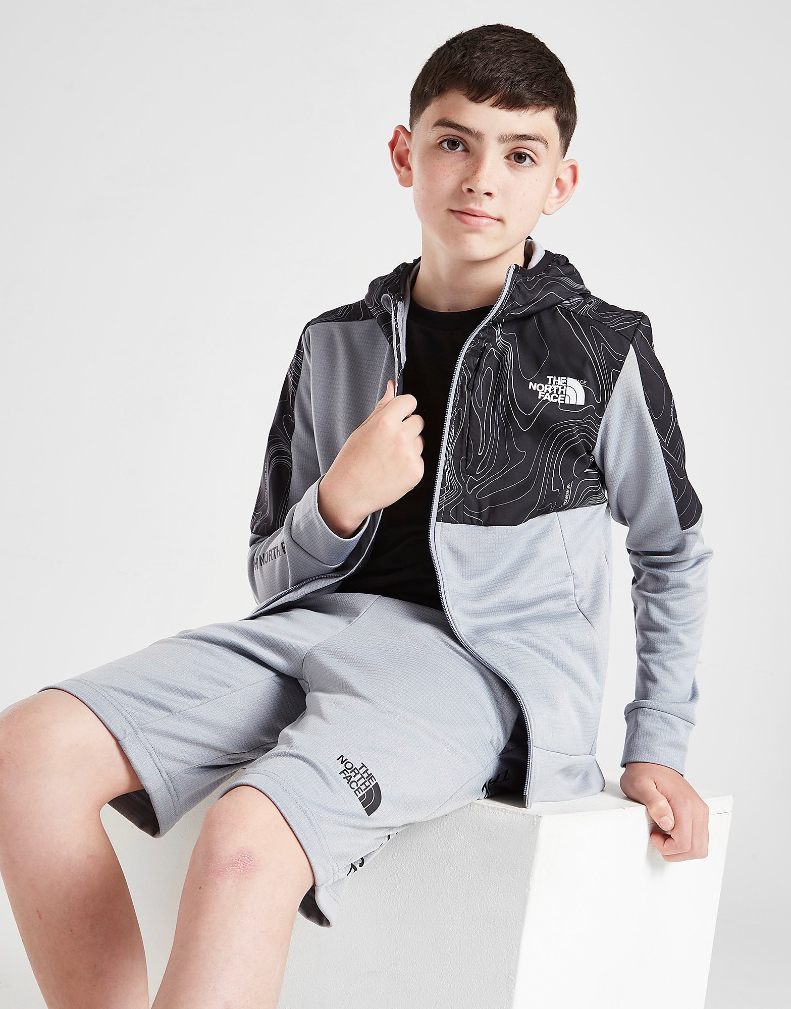 

The North Face Ampere Full Zip Hoodie Junior - Only at JD - Grey - Kids, Grey