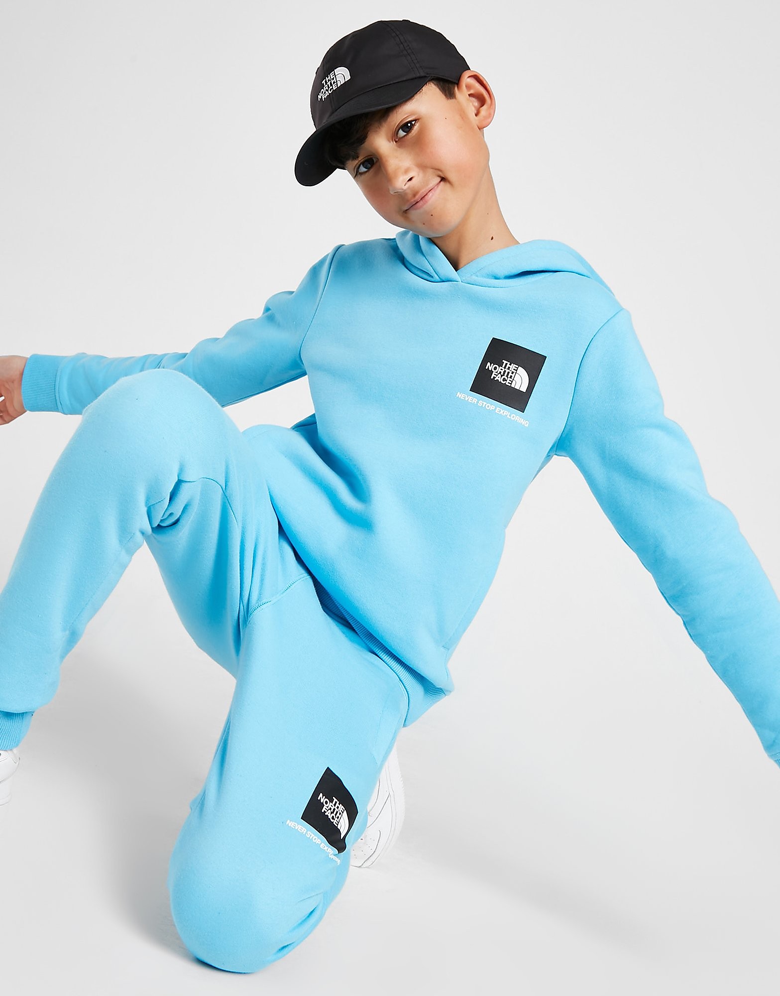

The North Face Fine Box Hoodie Junior - Only at JD - Blue - Kids, Blue