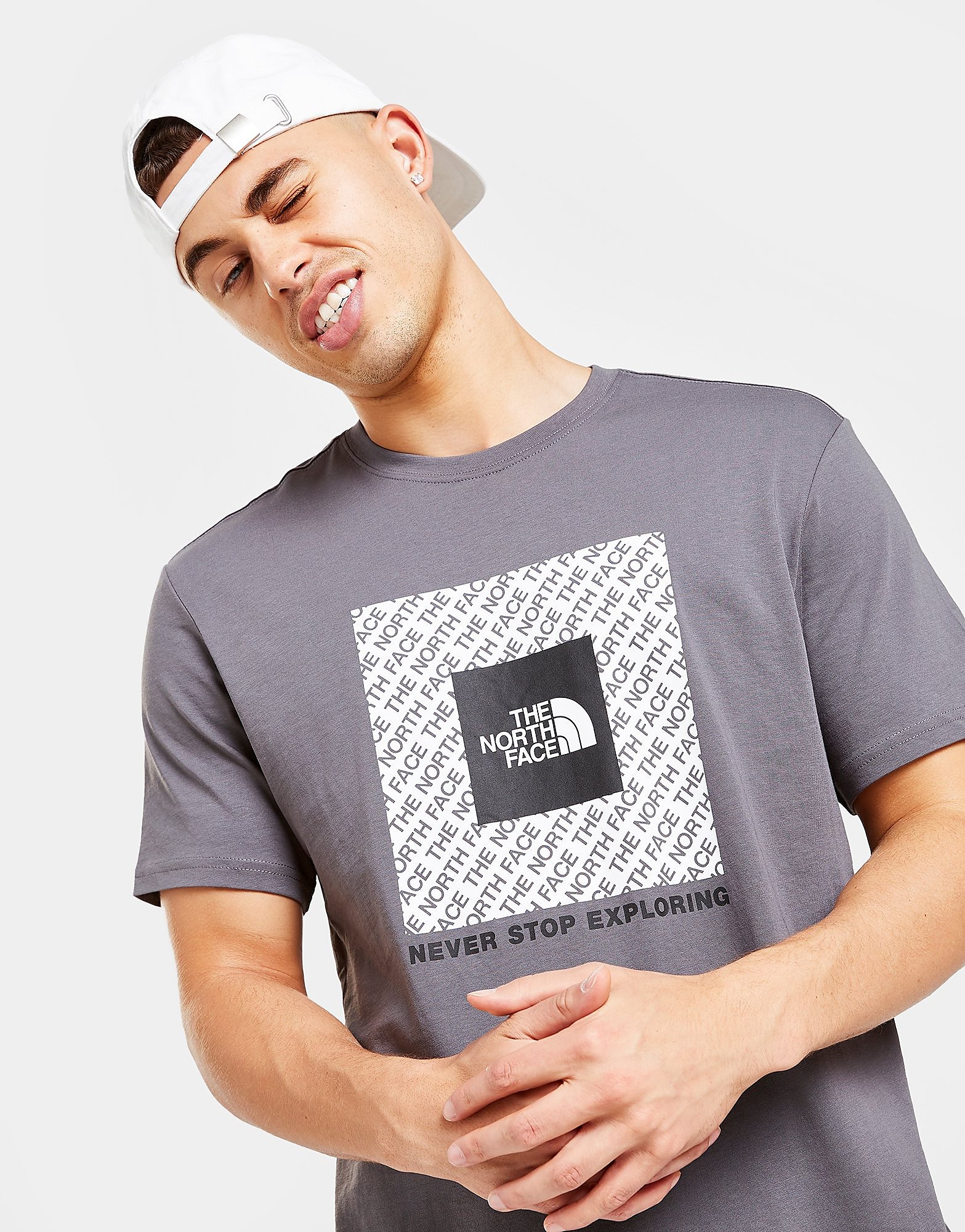 

The North Face Repeat Box Logo T-Shirt - Only at JD - Grey - Mens, Grey