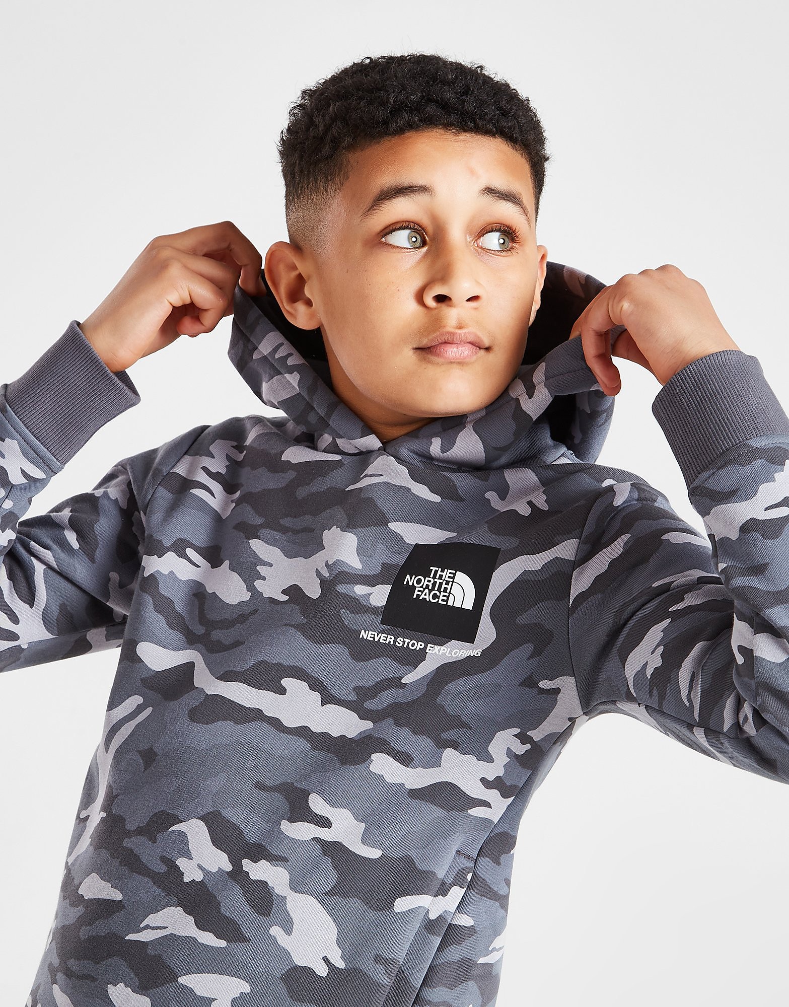 

The North Face Fine Box Hoodie Junior - Only at JD - Grey - Kids, Grey