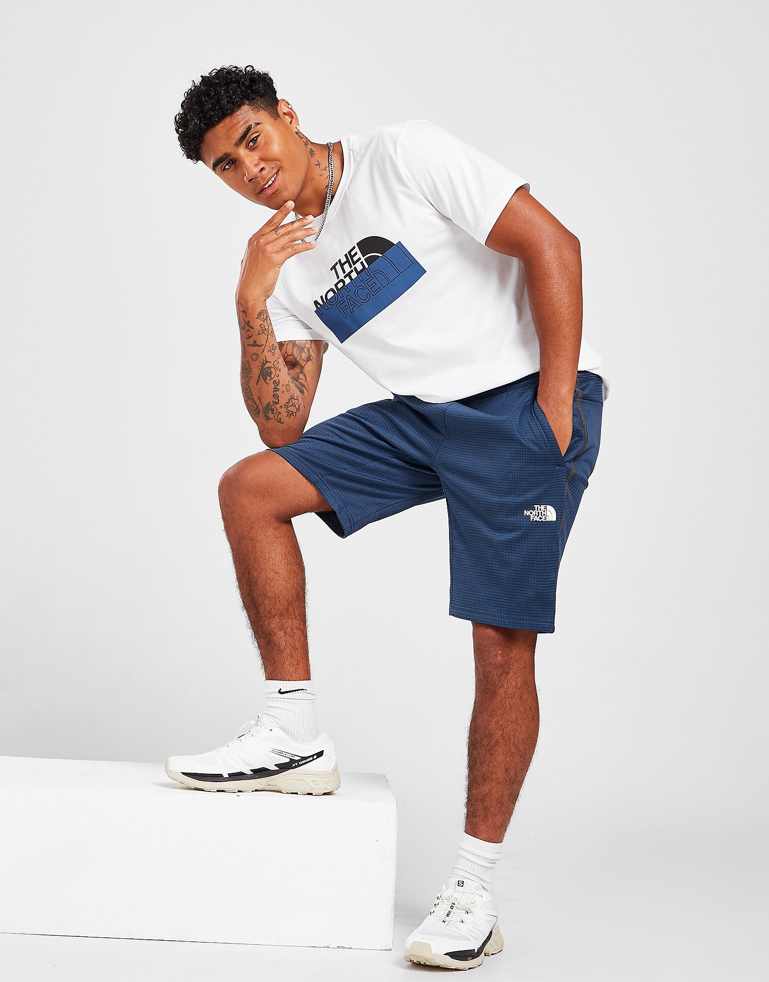 

The North Face Tape Shorts - Only at JD - Blue - Mens, Blue