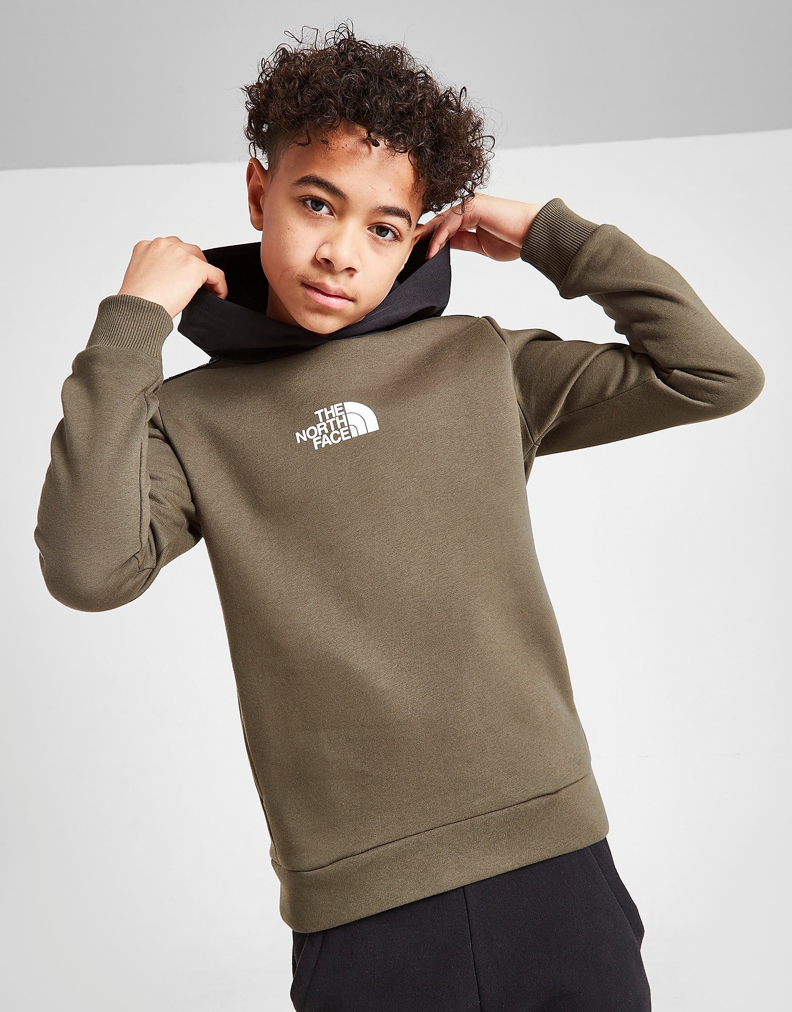 

The North Face Mixed Fabric Hoodie Junior - Only at JD - Green - Kids, Green