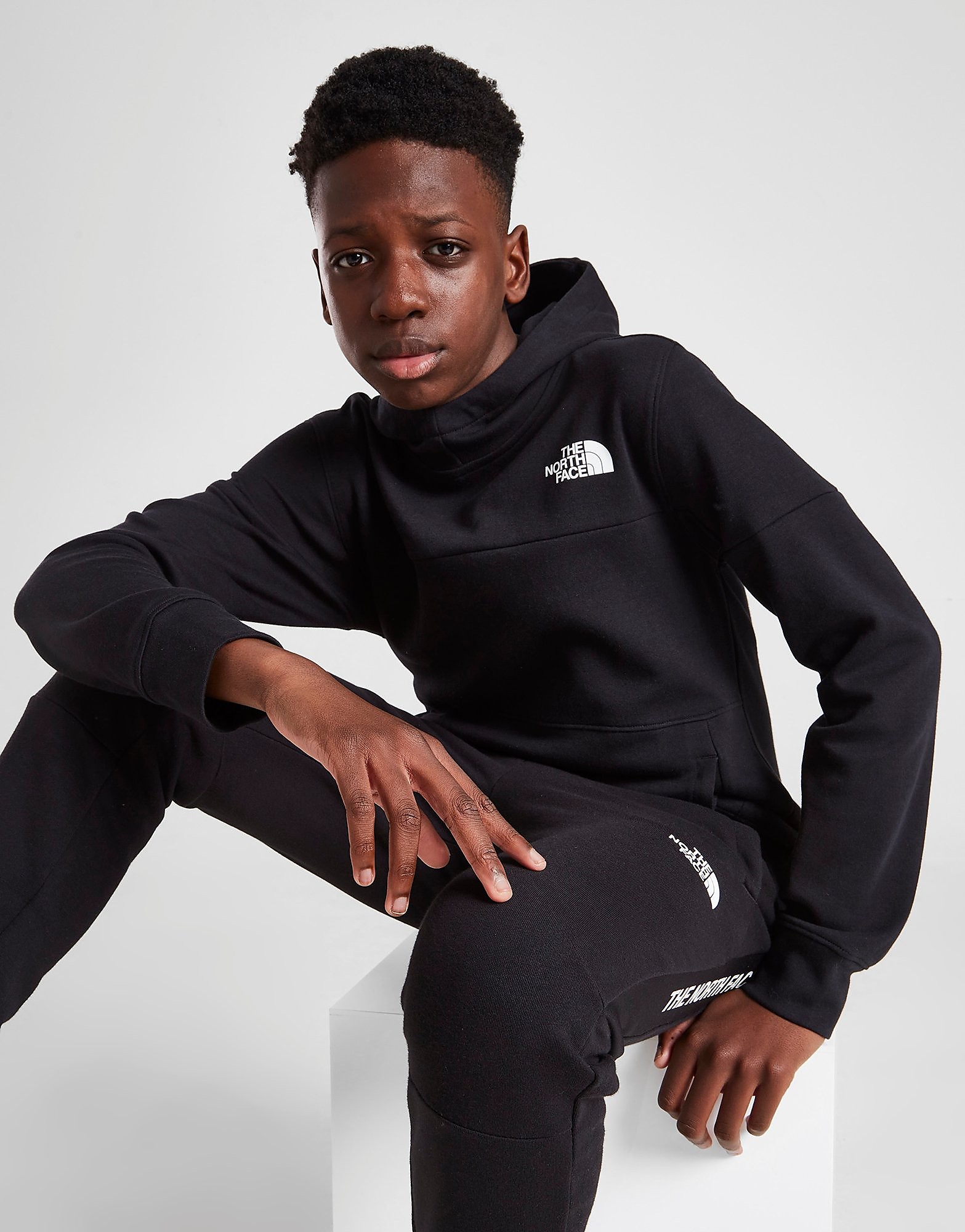 

The North Face Slacker Pullover Hoodie Junior - Black/Black - Kids, Black/Black