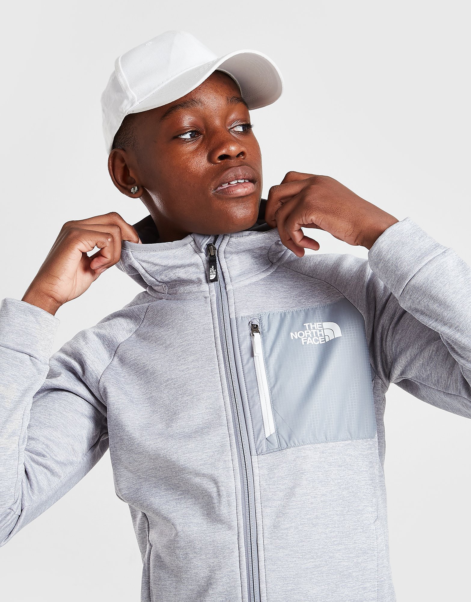 

The North Face Mittelegi Full Zip Hoodie Junior - Only at JD - Grey - Kids, Grey