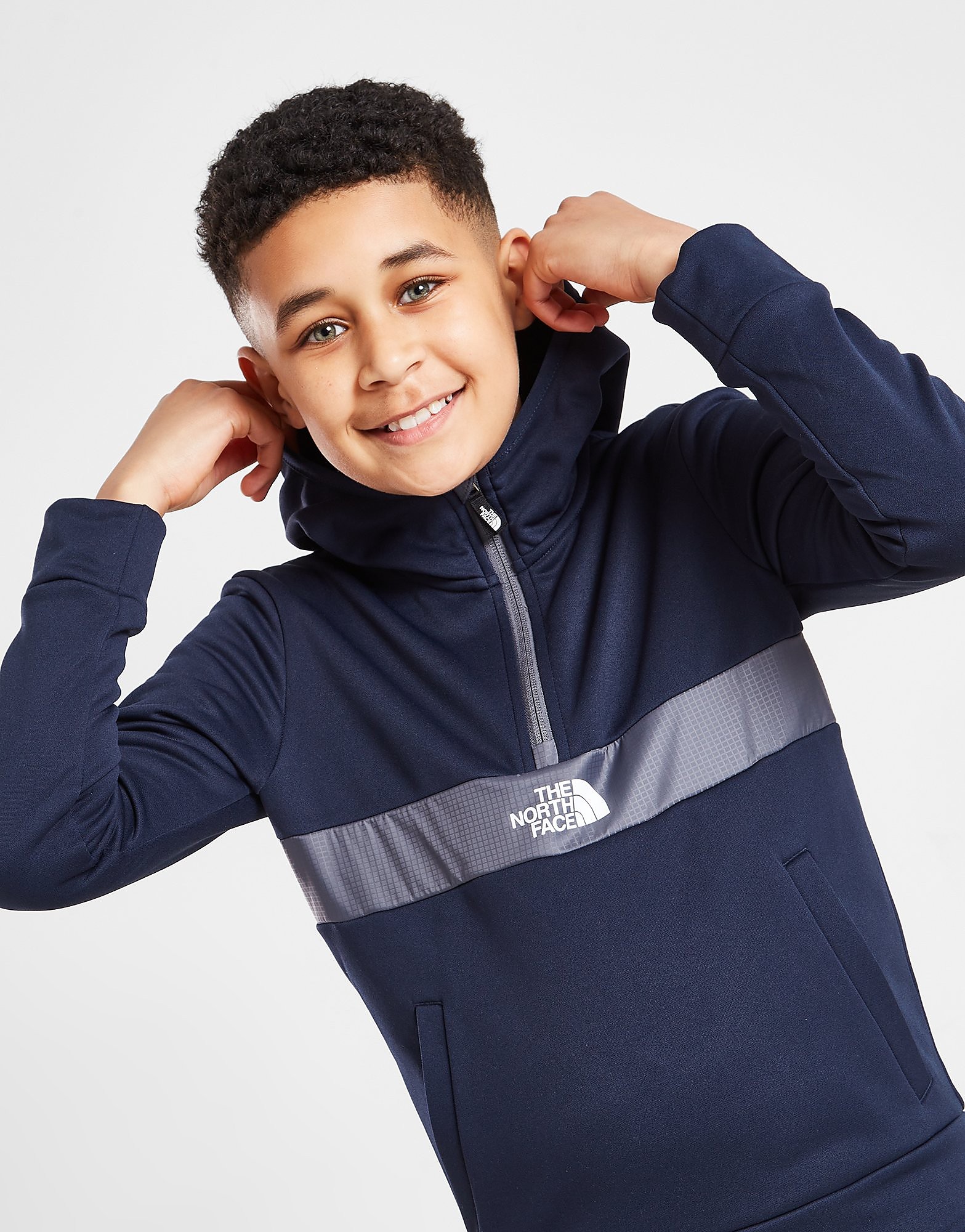 

The North Face Mittelegi 1/4 Zip Hoodie Junior - Only at JD - Blue - Kids, Blue