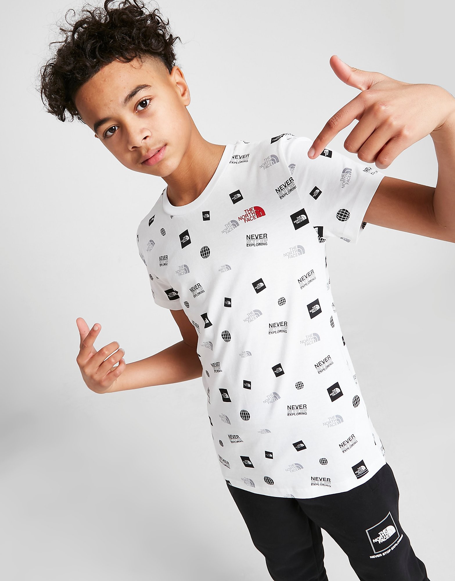 

The North Face All Over Print T-Shirt Junior - Only at JD - White - Kids, White