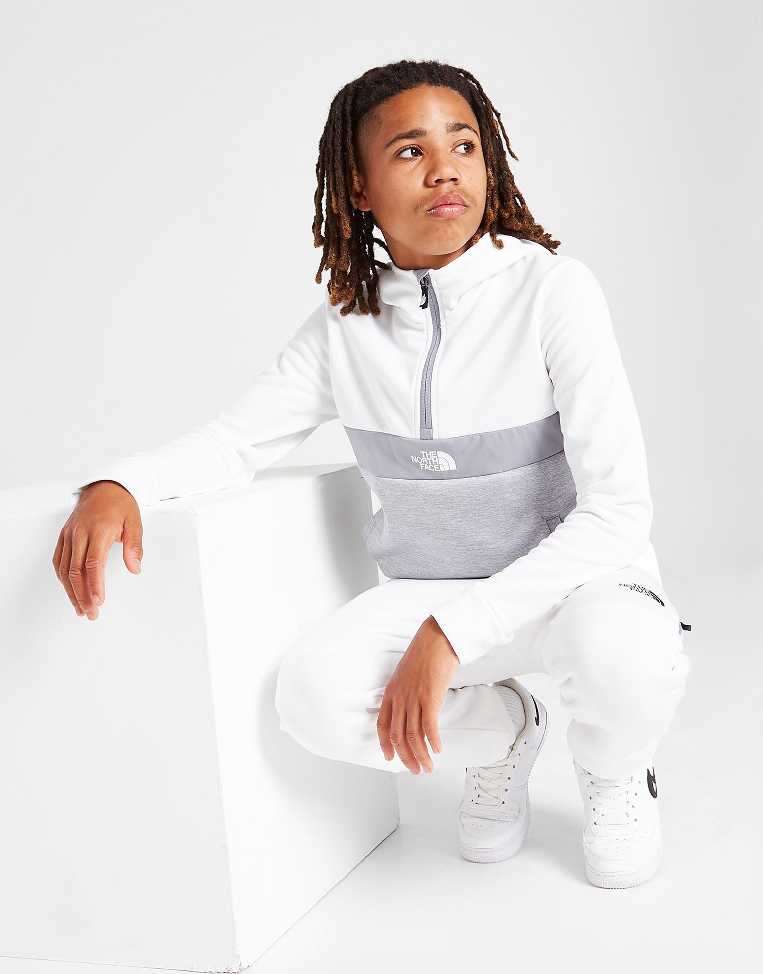 

The North Face Mittelegi 1/4 Zip Hoodie Junior - Only at JD - White - Kids, White