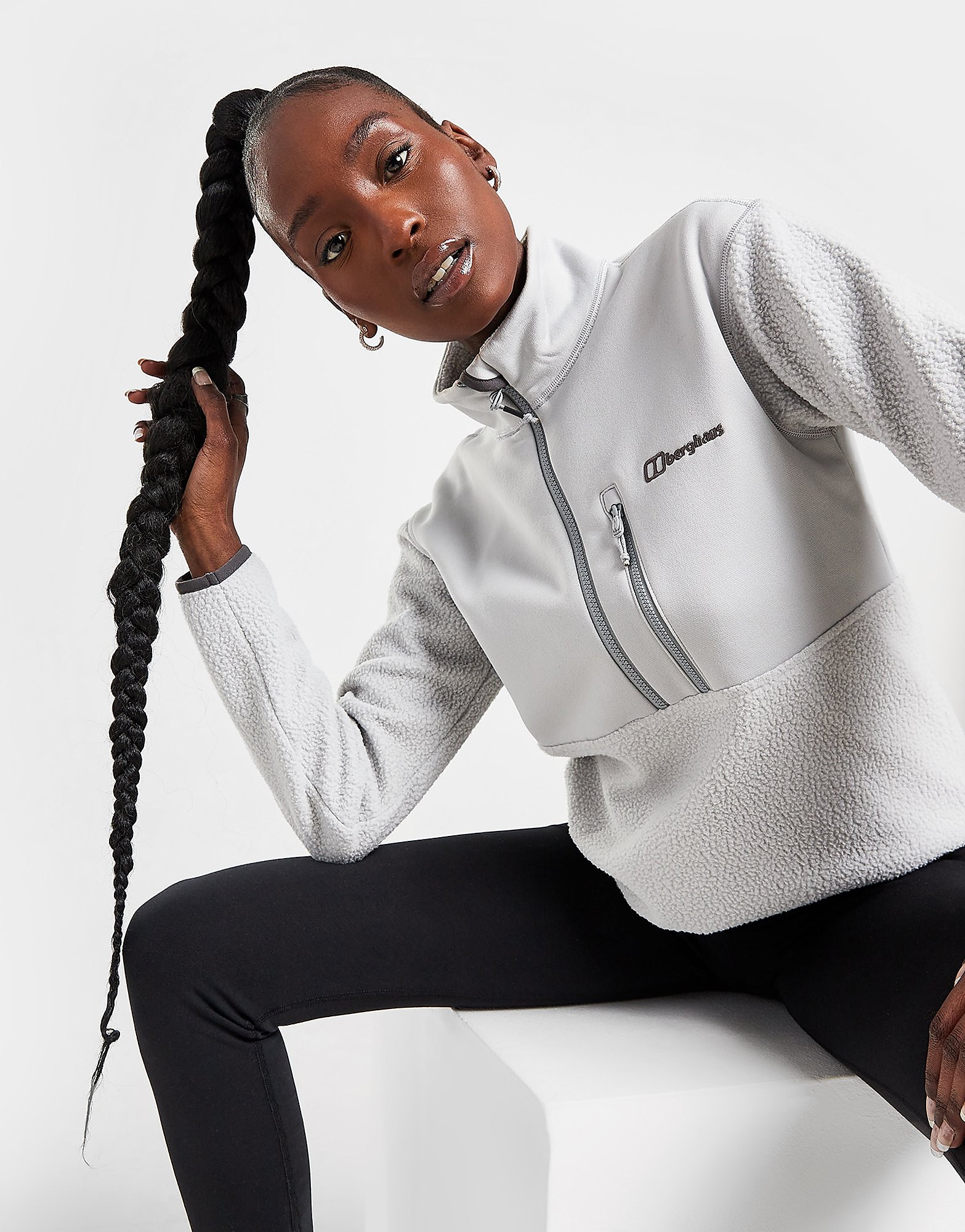 

Berghaus Fadley 1/2 Zip Fleece Top - Grey - Womens, Grey