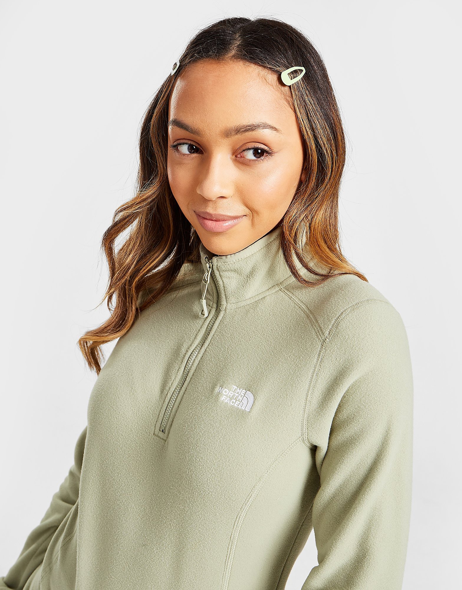 

The North Face Glacier 1/4 Zip Top - Green - Womens, Green