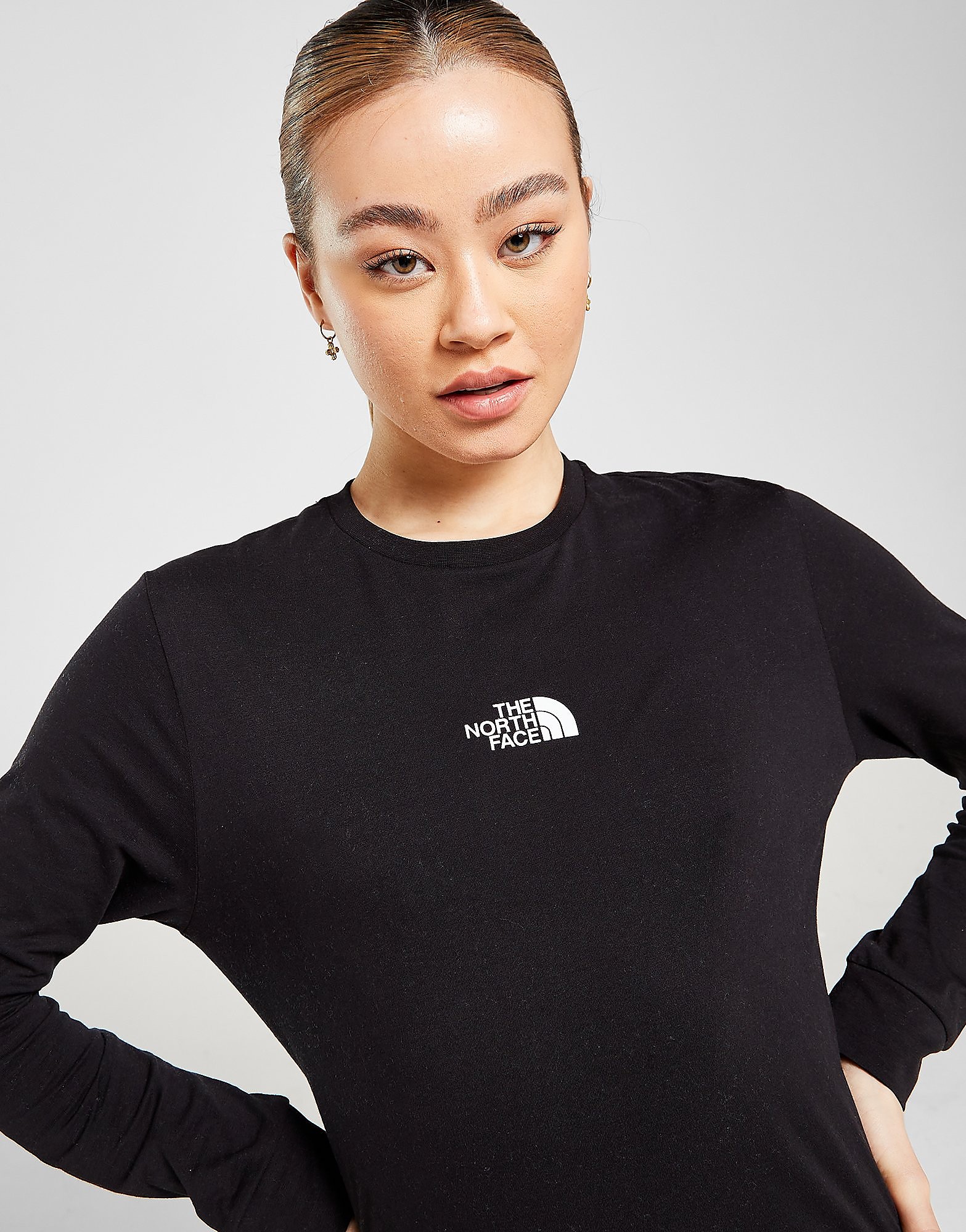 

The North Face Camo Box Long Sleeve T-Shirt - Only at JD - Black - Womens, Black