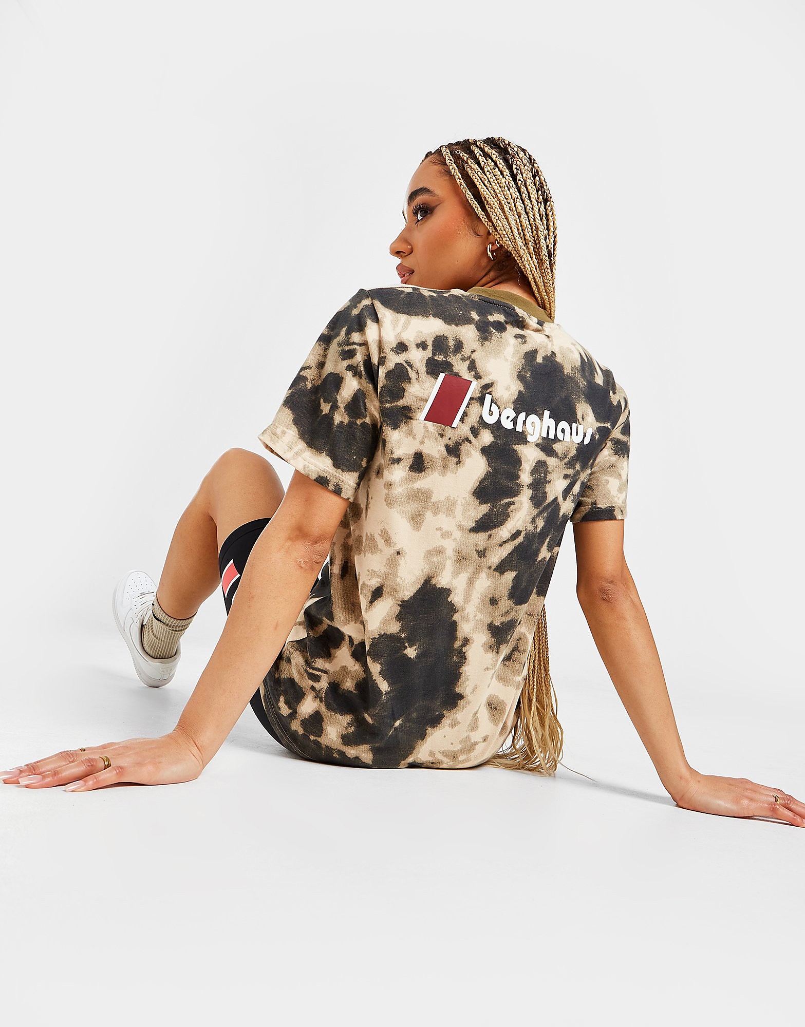 

Berghaus Back Logo Boyfriend T-Shirt - Brown/TIEDYE - Womens, Brown/TIEDYE