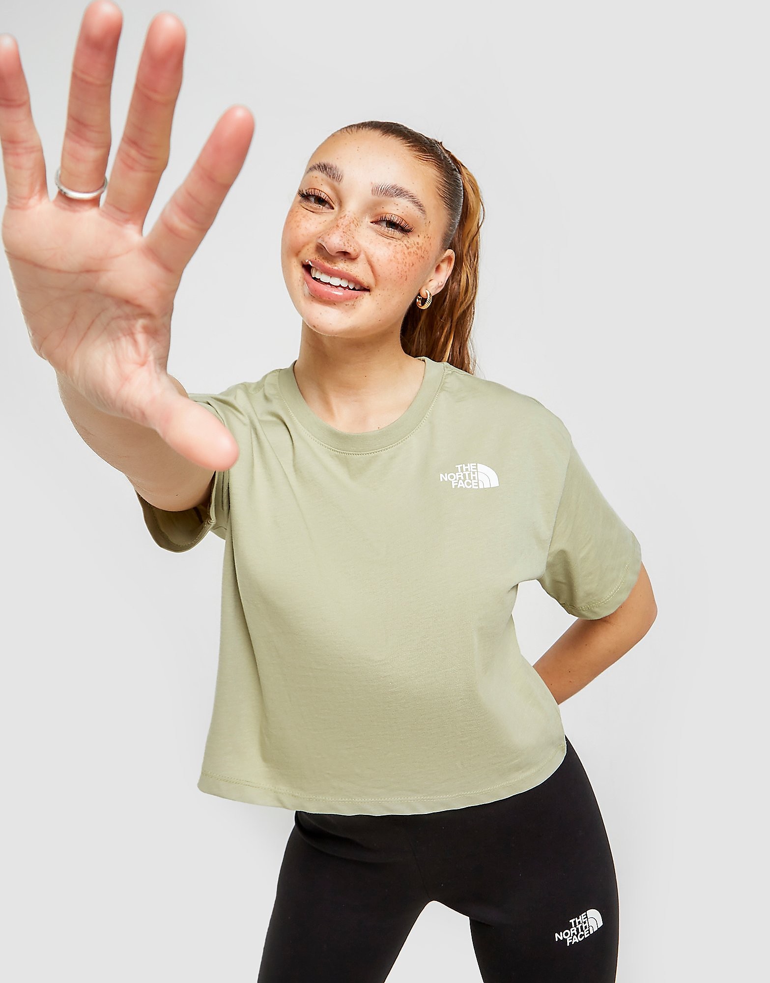 

The North Face Simple Dome Crop T-Shirt - Green - Womens, Green