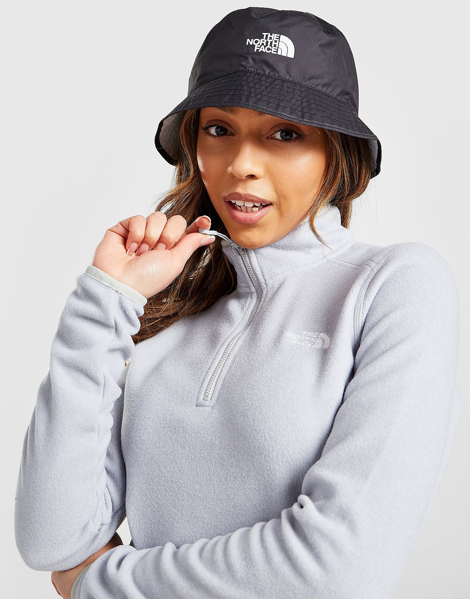 The North Face Glacier 1/4 Zip Top - Grey - Womens, Grey