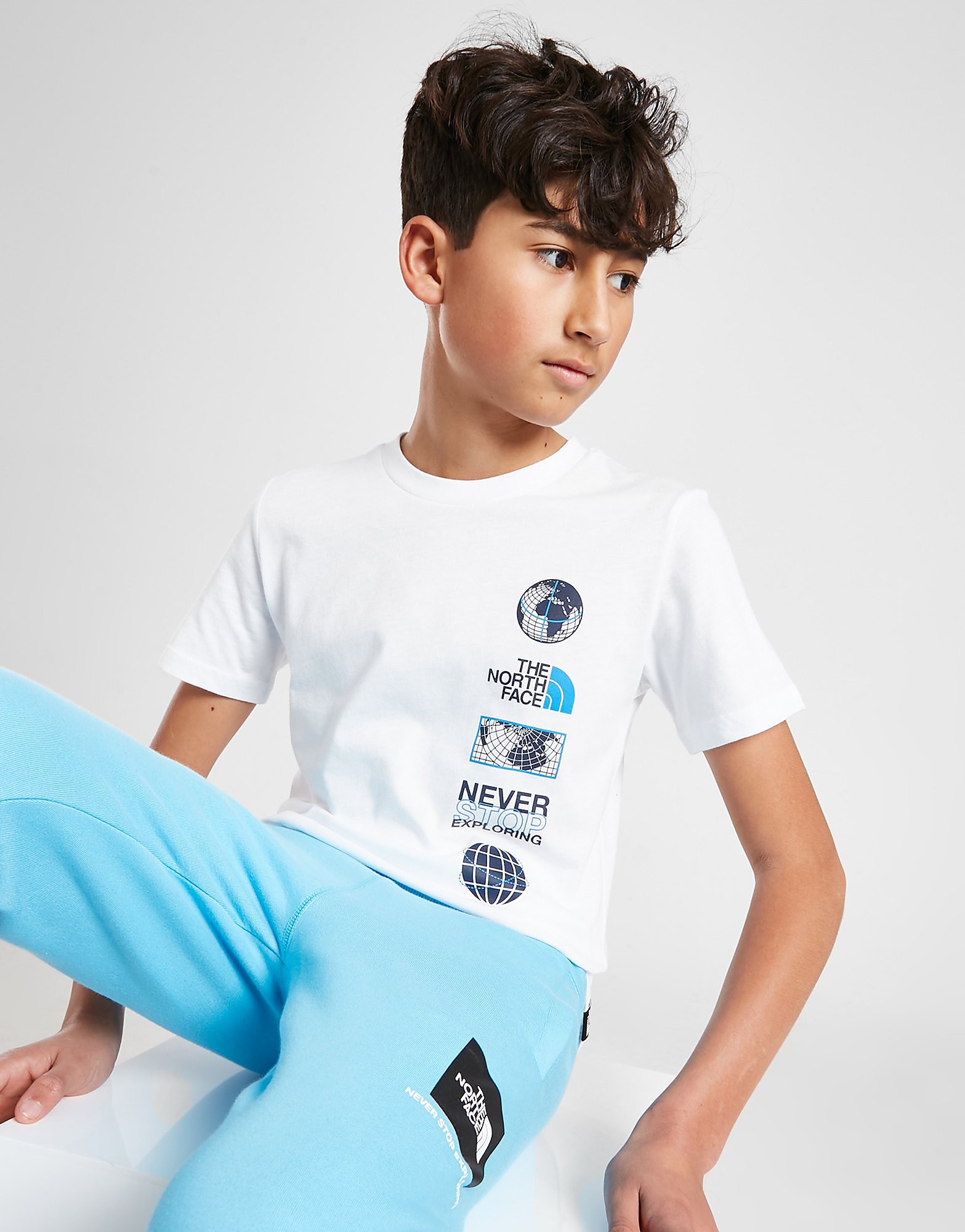 

The North Face Repeat Globe T-Shirt Junior - Only at JD - White - Kids, White
