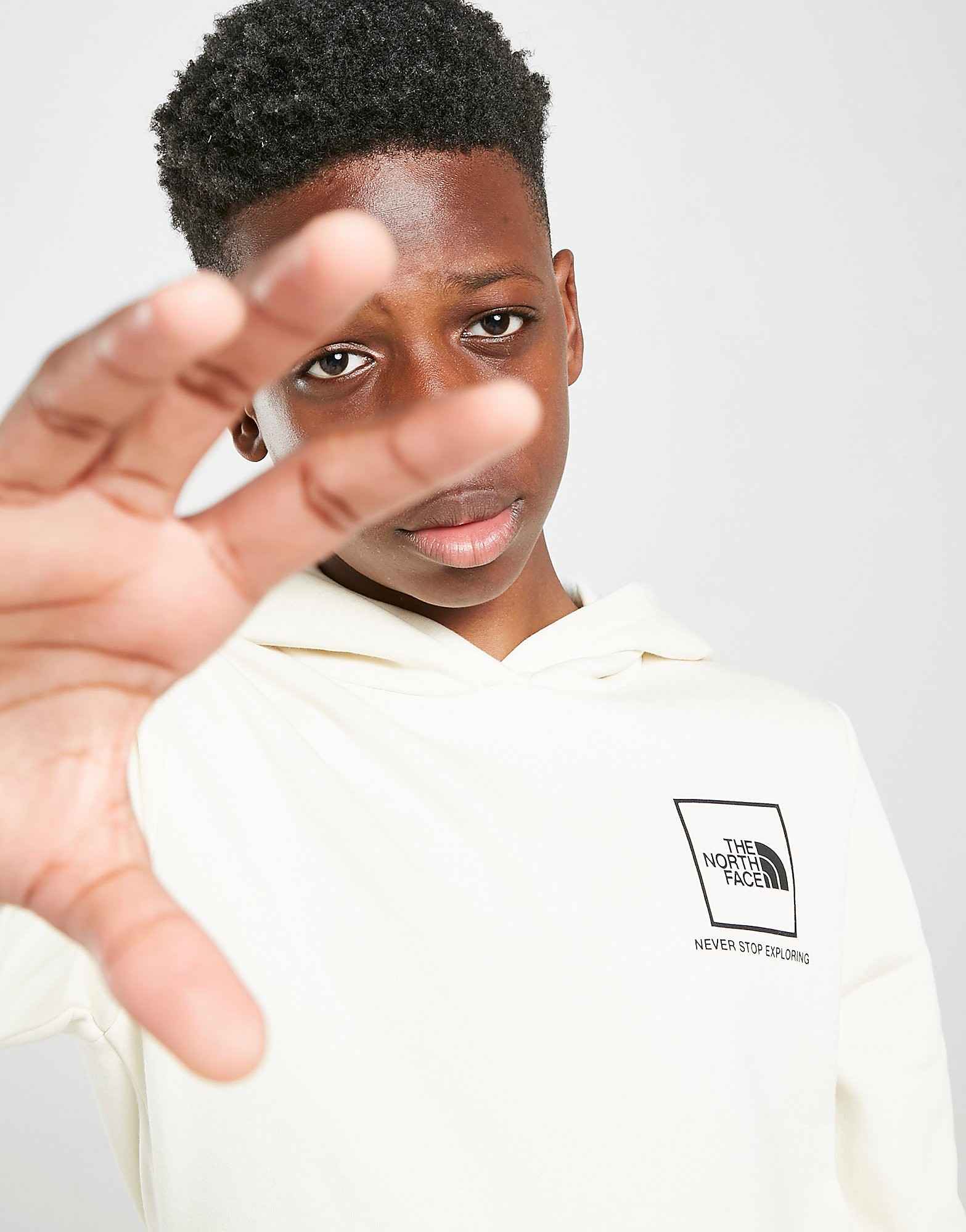 

The North Face Fine Box Hoodie Junior - Only at JD - White - Kids, White