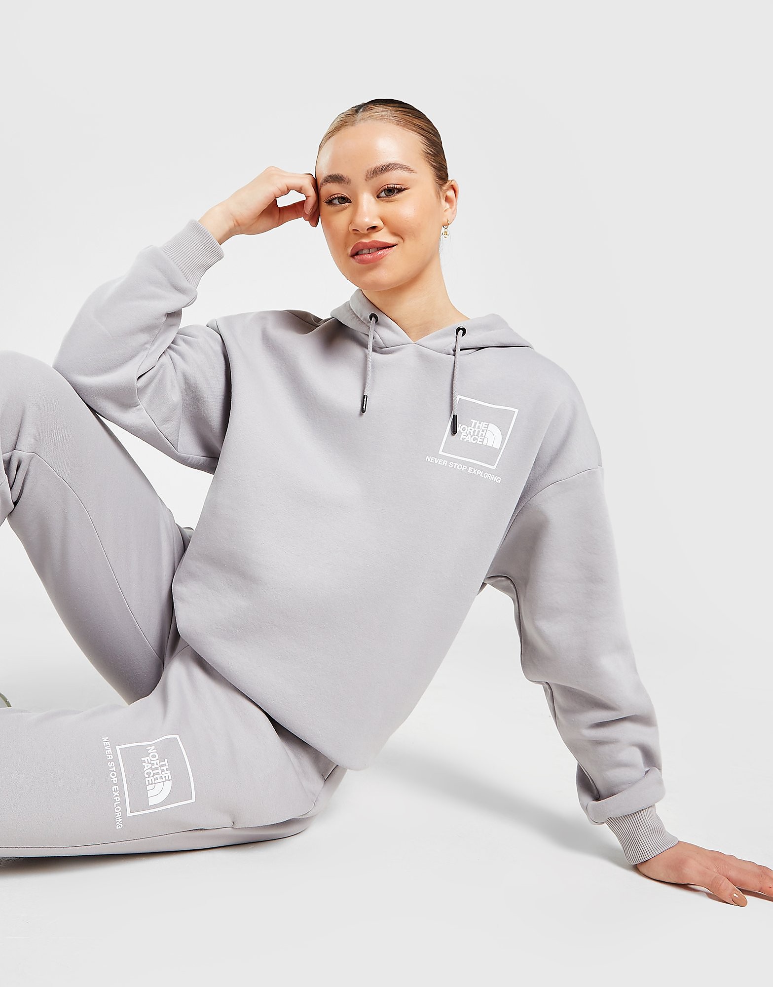 

The North Face Box Overhead Hoodie - Only at JD - Grey - Womens, Grey