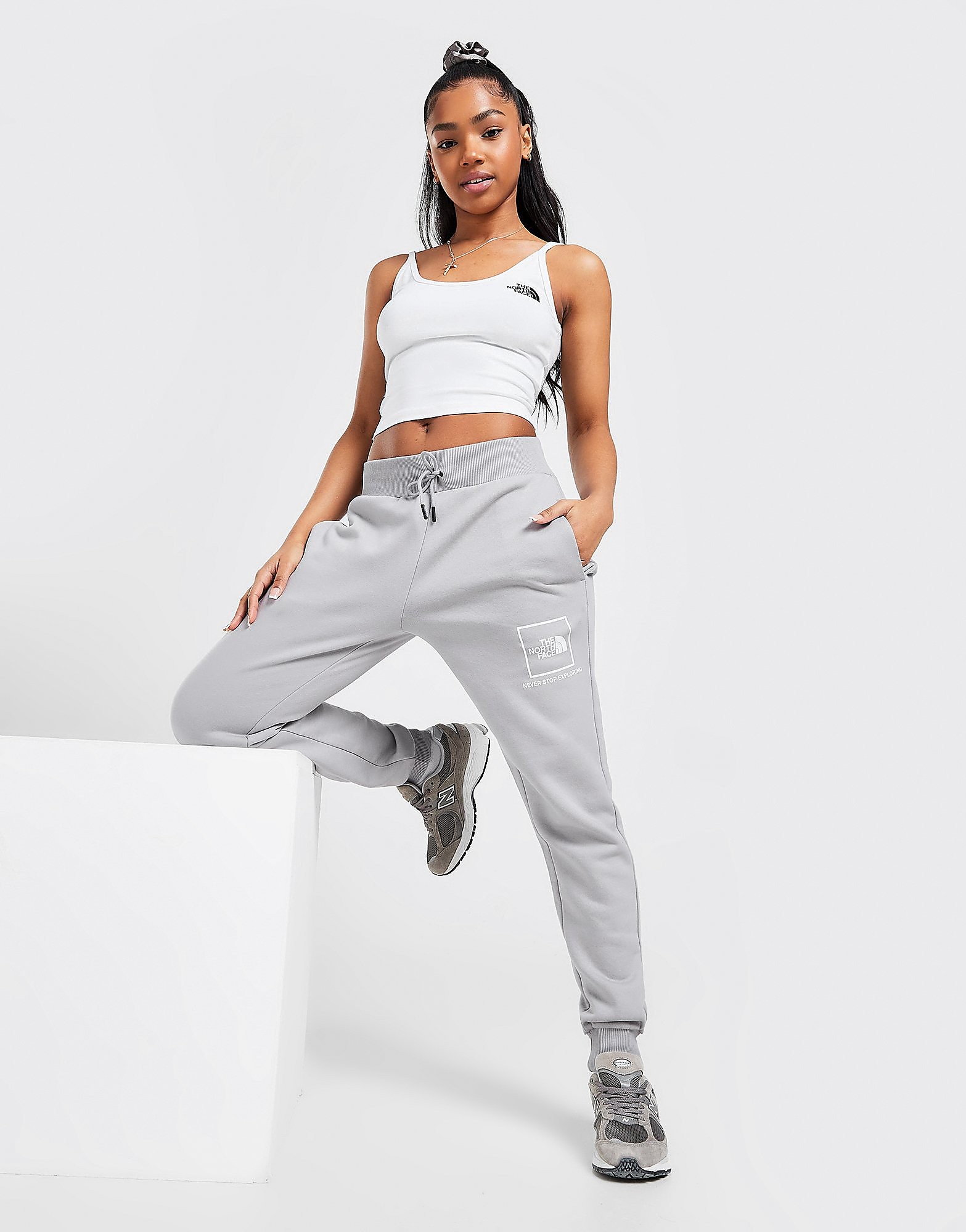 

The North Face Box Logo Joggers - Only at JD - Grey - Womens, Grey