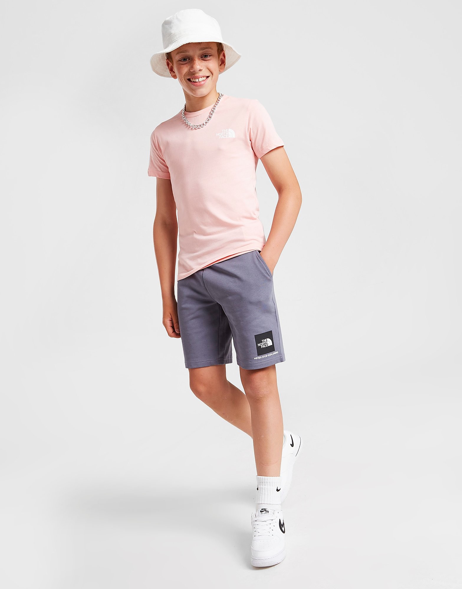 

The North Face Fine Box Logo Shorts Junior - Only at JD - Grey - Kids, Grey