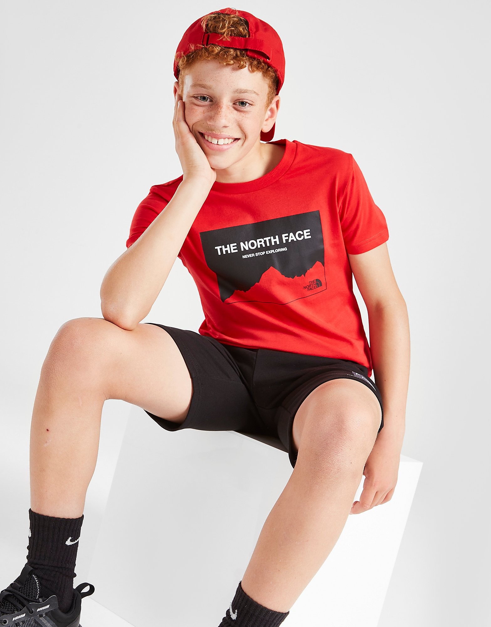 

The North Face Box Mountain T-Shirt Junior - Only at JD - Red/TNF'RED/BLK$ - Kids, Red/TNF'RED/BLK$