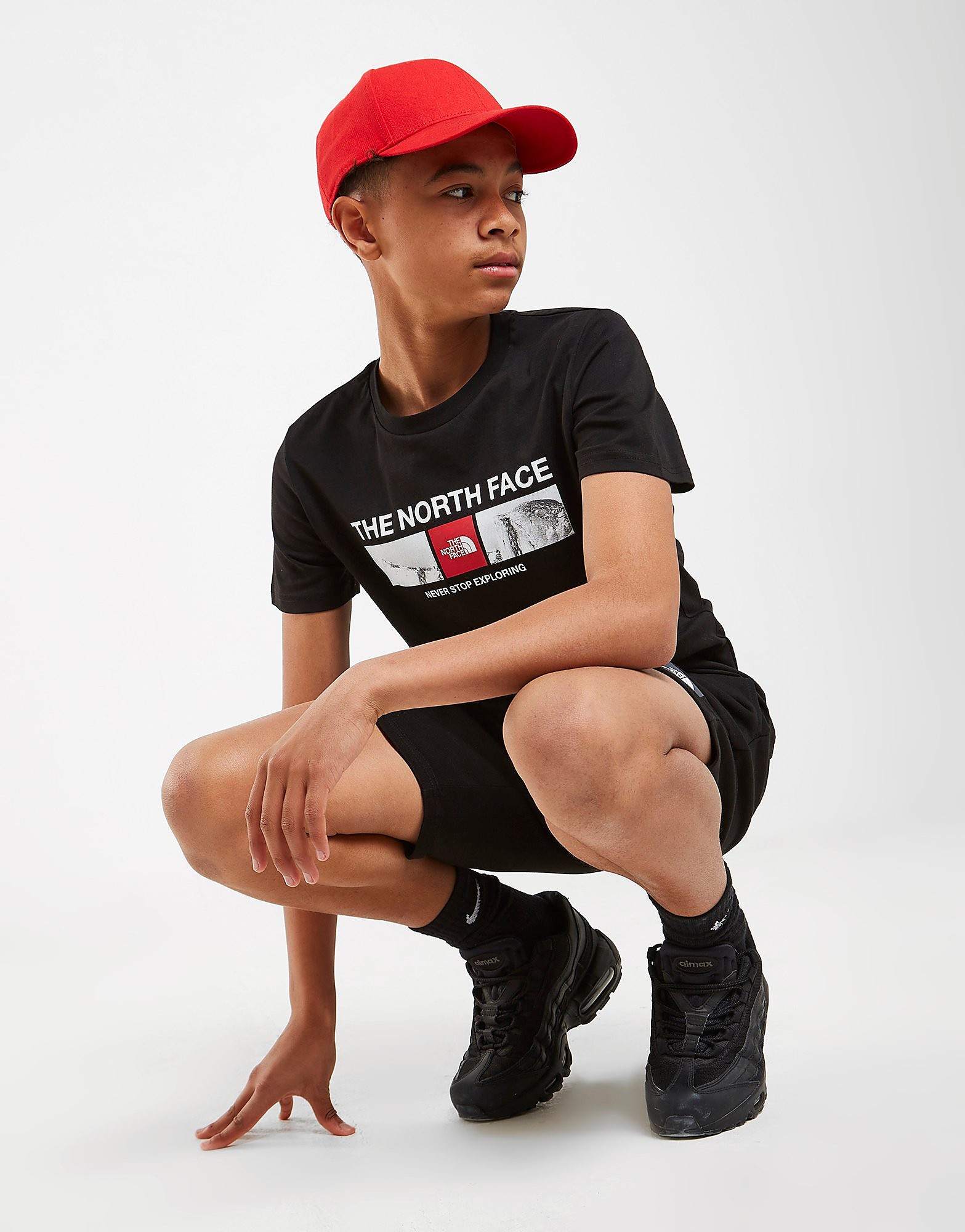 

The North Face Short Sleeve Mountain T-Shirt Junior - Only at JD - Black - Kids, Black