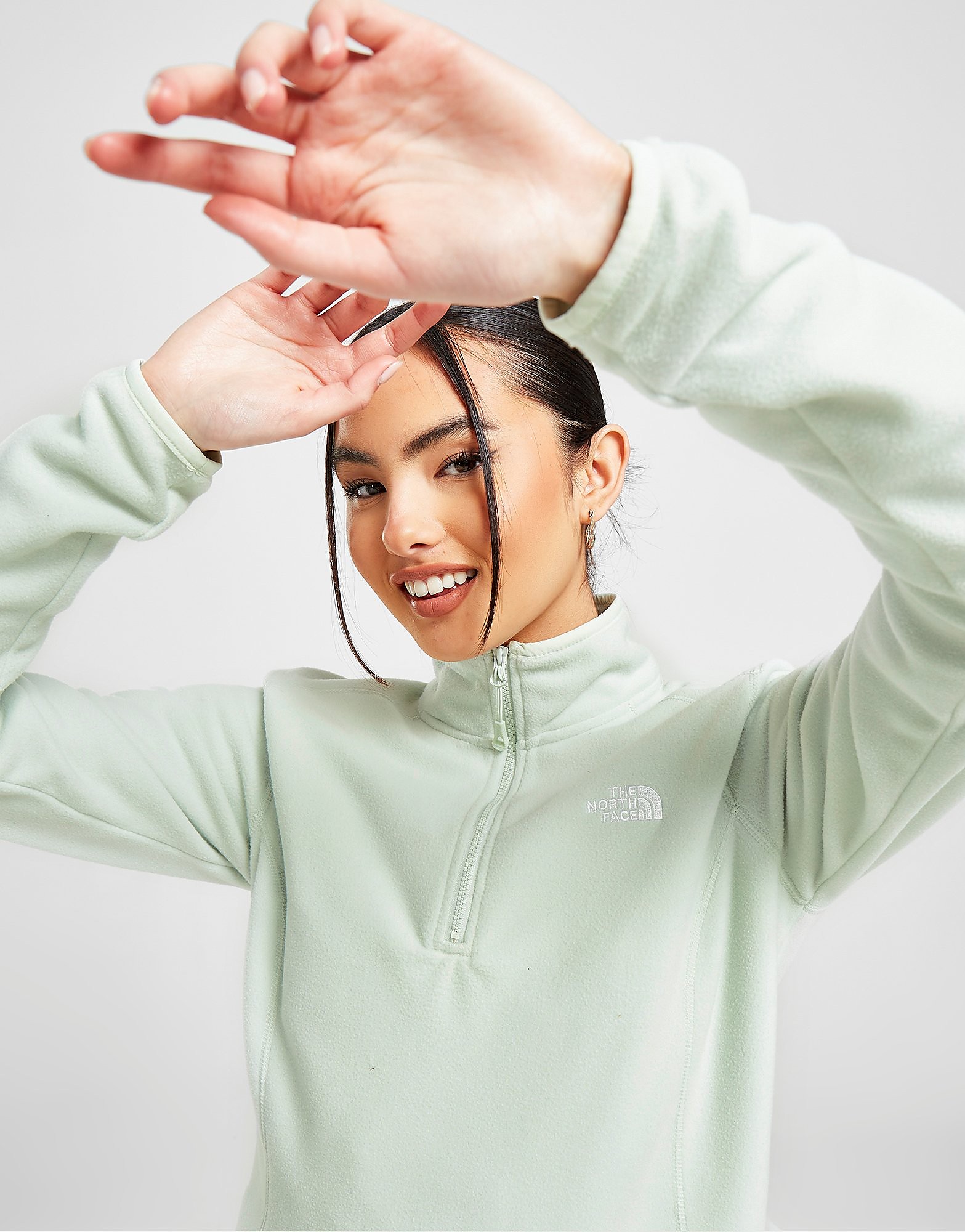 

The North Face Glacier 1/4 Zip Top - Green - Womens, Green
