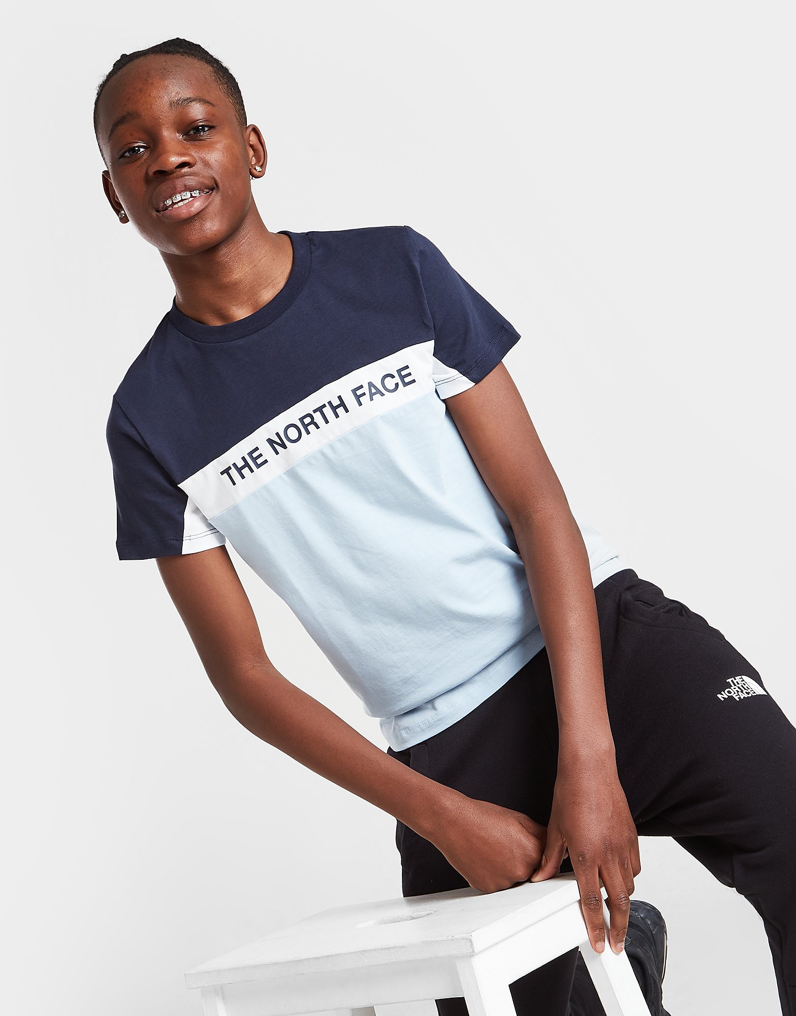 

The North Face Colour Block T-Shirt Junior - Only at JD - Blue - Kids, Blue