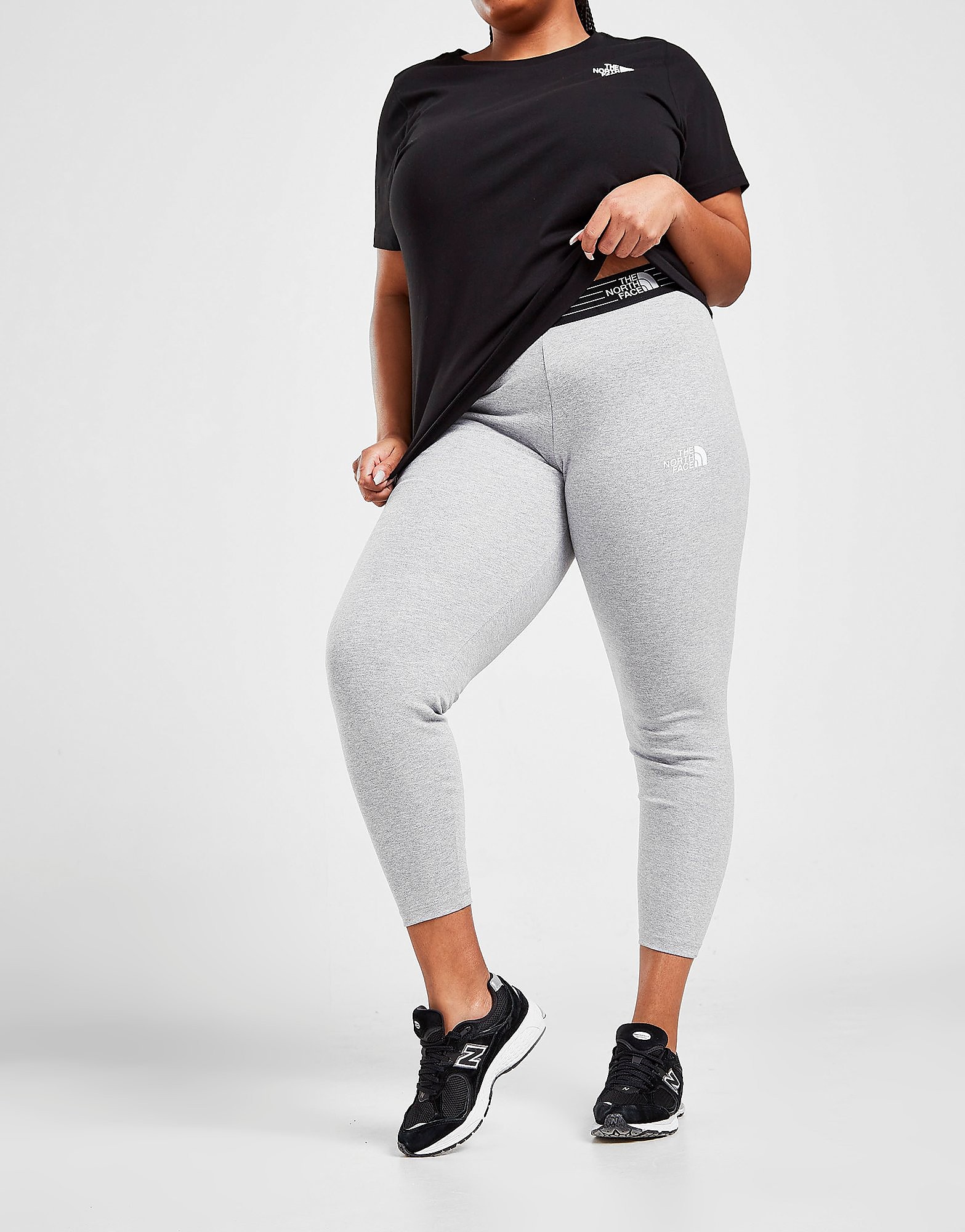 

The North Face Plus Size Tape Leggings - Grey - Womens, Grey