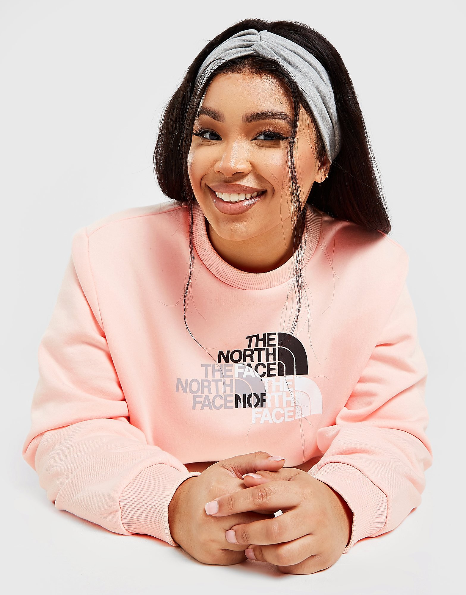 

The North Face Plus Size Repeat Graphic Crew Sweatshirt - Pink - Womens, Pink