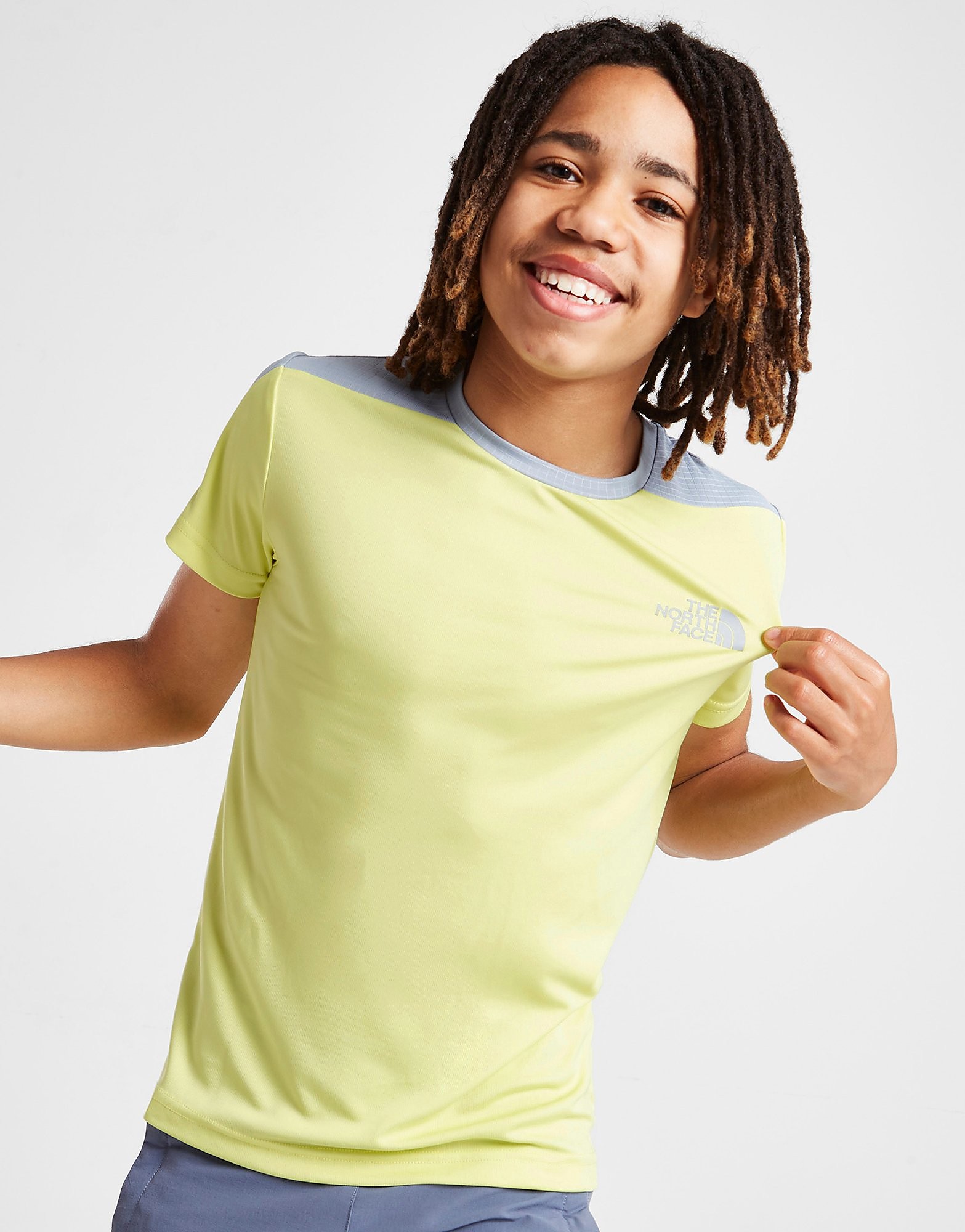 

The North Face Grid T-Shirt Junior - Only at JD - Yellow - Kids, Yellow