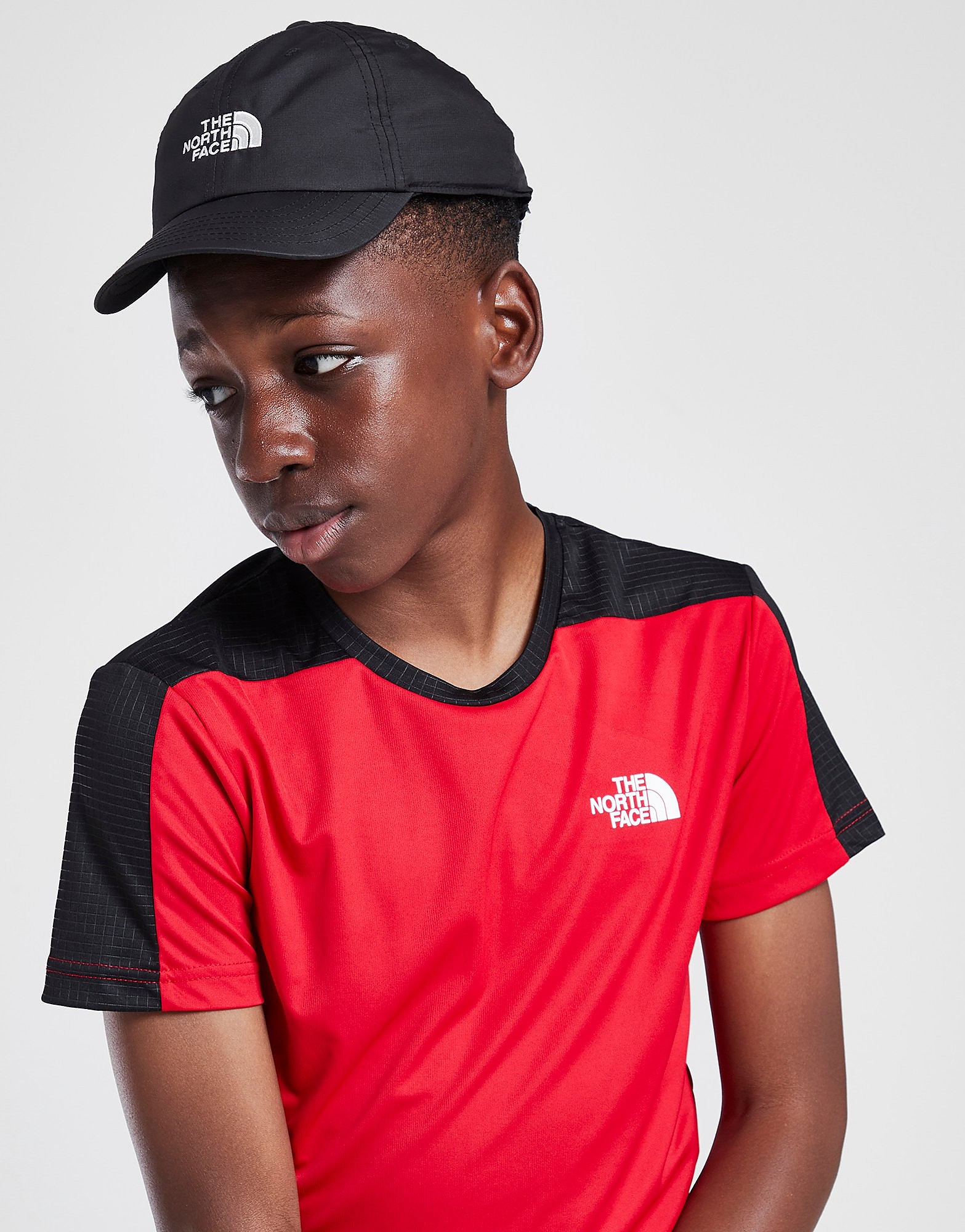 

The North Face Grid T-Shirt Junior - Only at JD - Red - Kids, Red