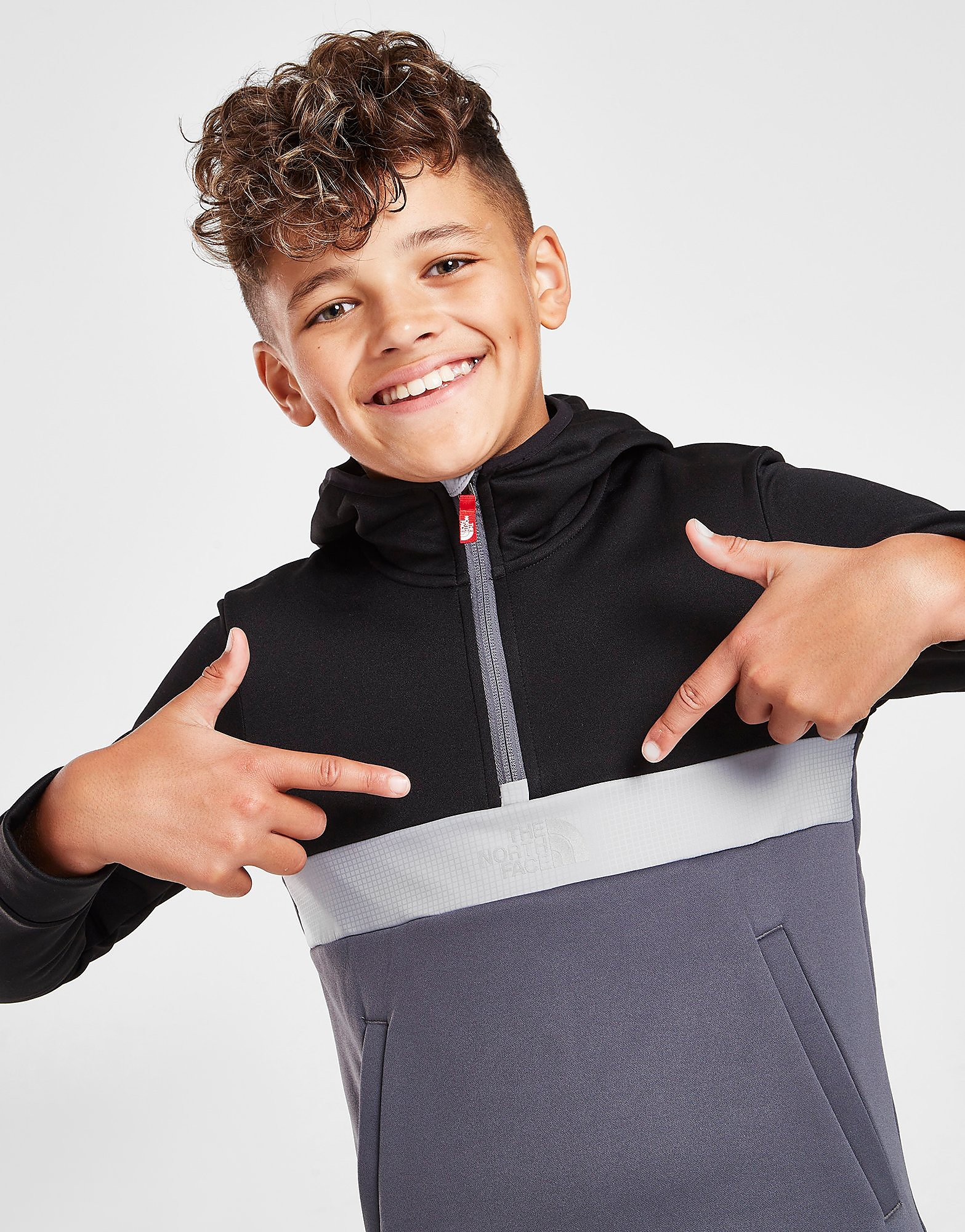 

The North Face Mittelegi 1/4 Zip Hoodie Junior - Only at JD - Black - Kids, Black