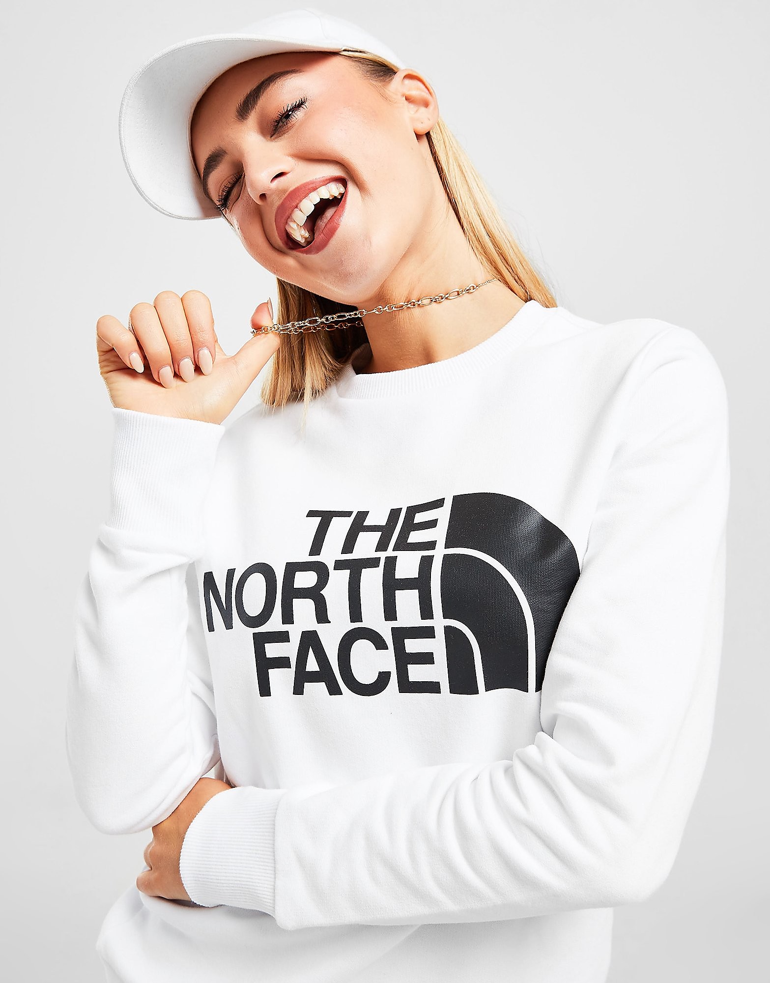 

The North Face Drew Peak Crew Sweatshirt - White - Womens, White