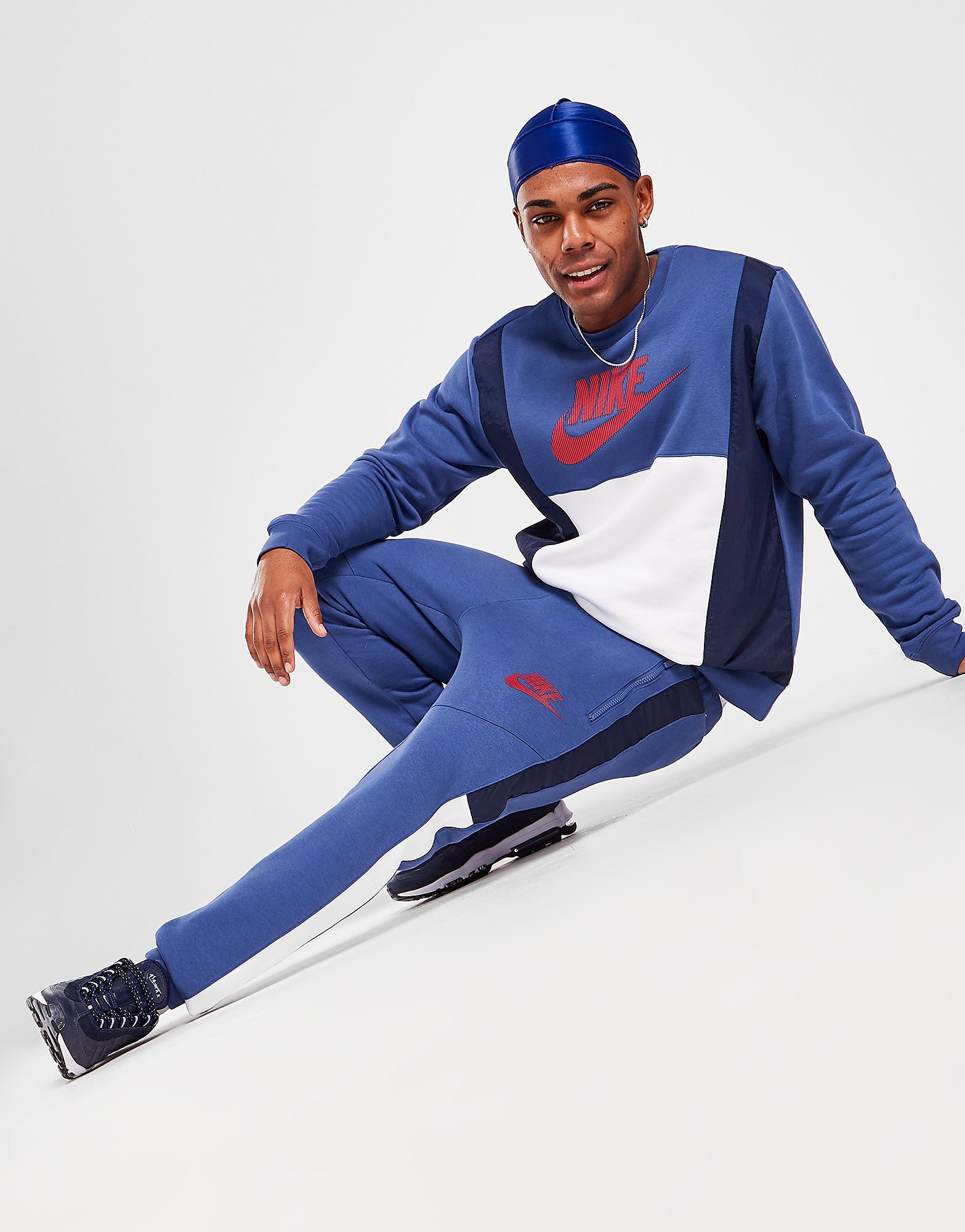 

Nike Hybrid Joggers - Only at JD - Mystic Navy/Obsidian/White/University Red - Mens, Mystic Navy/Obsidian/White/University Red