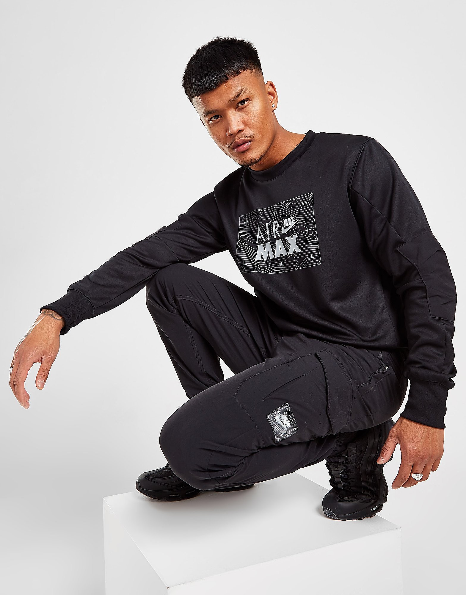

Nike Air Max Cargo Track Pants - Only at JD - Black/Black/Black - Mens, Black/Black/Black