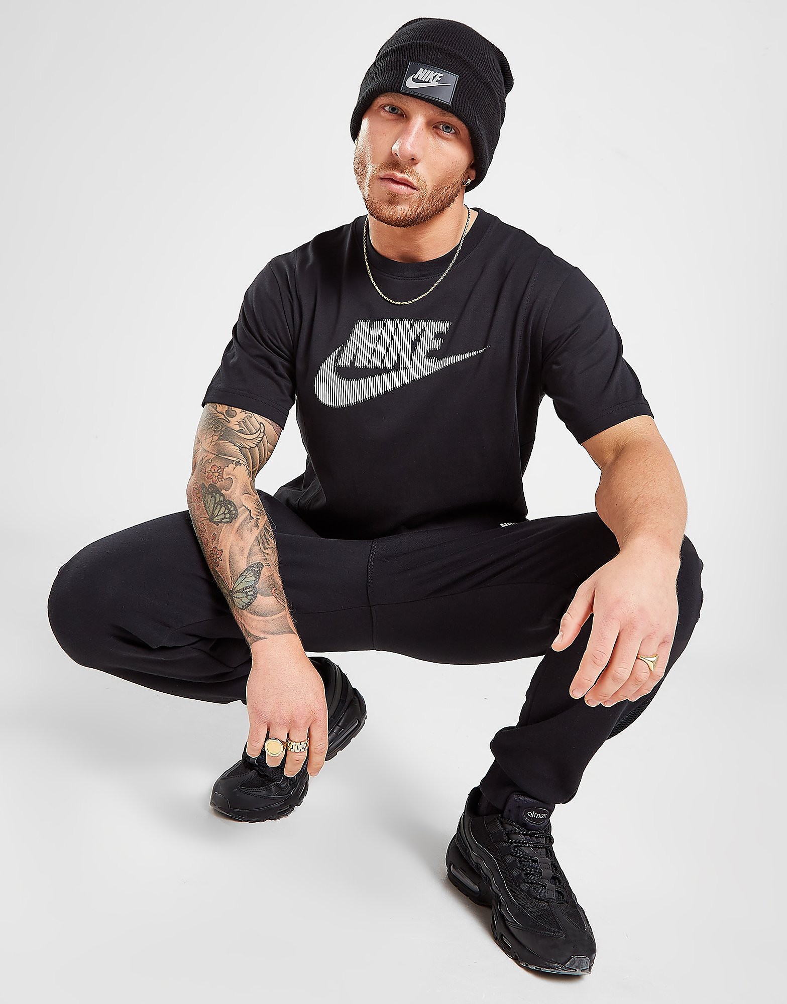 

Nike Hybrid T-Shirt - Only at JD - Black/Black/Black/Sail, Black/Black/Black/Sail