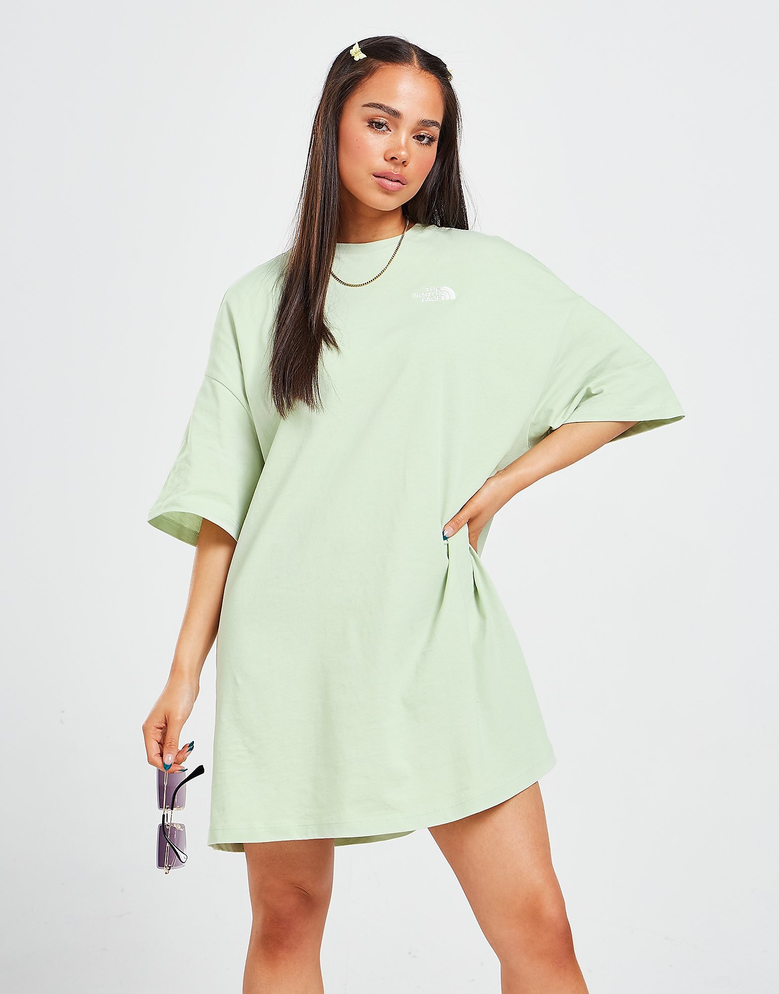 

The North Face Dome Logo T-Shirt Dress - Only at JD - Green/MNT/WHT$ - Womens, Green/MNT/WHT$