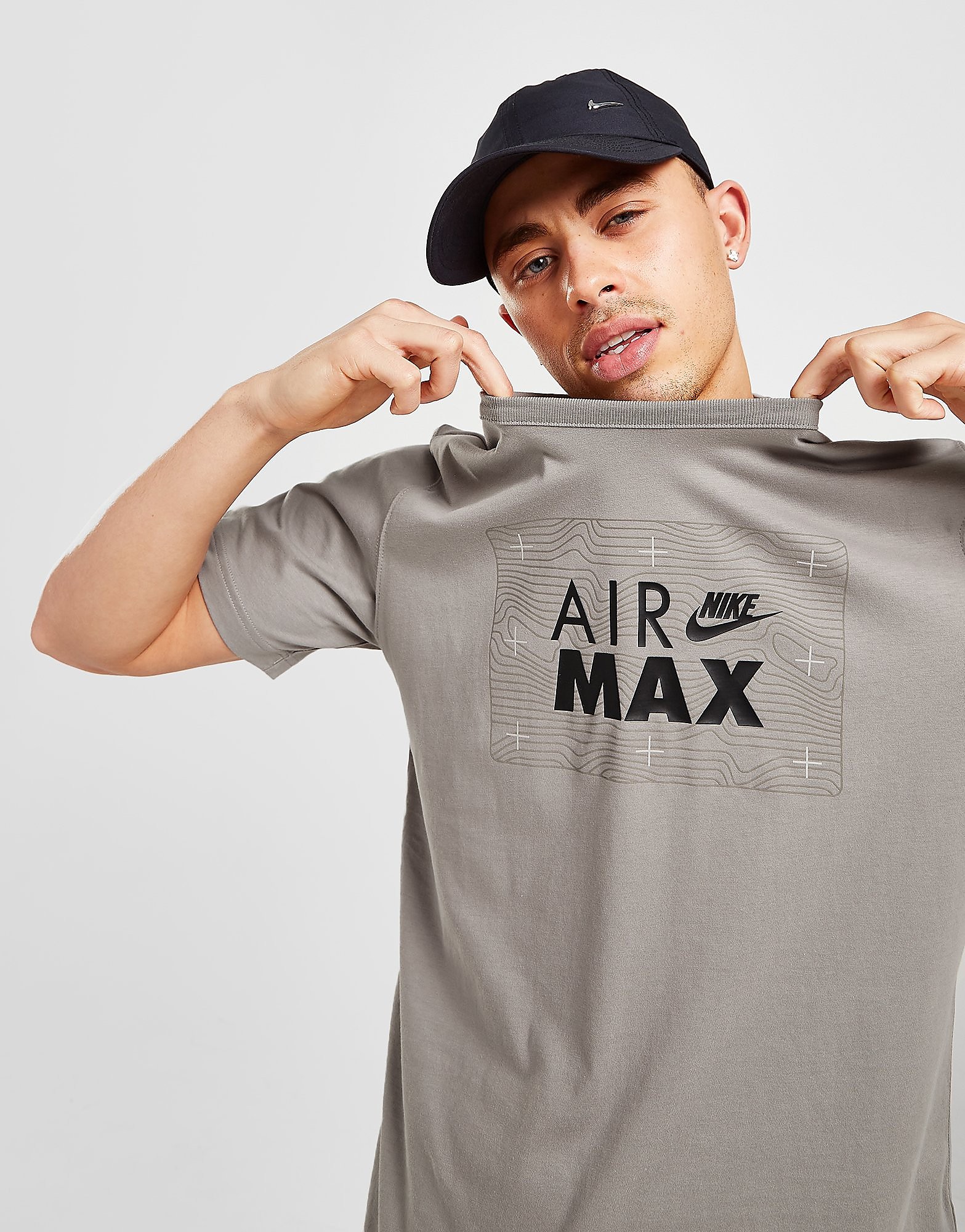 

Nike Air Max Short Sleeve T-Shirt - Only at JD - Enigma Stone, Enigma Stone